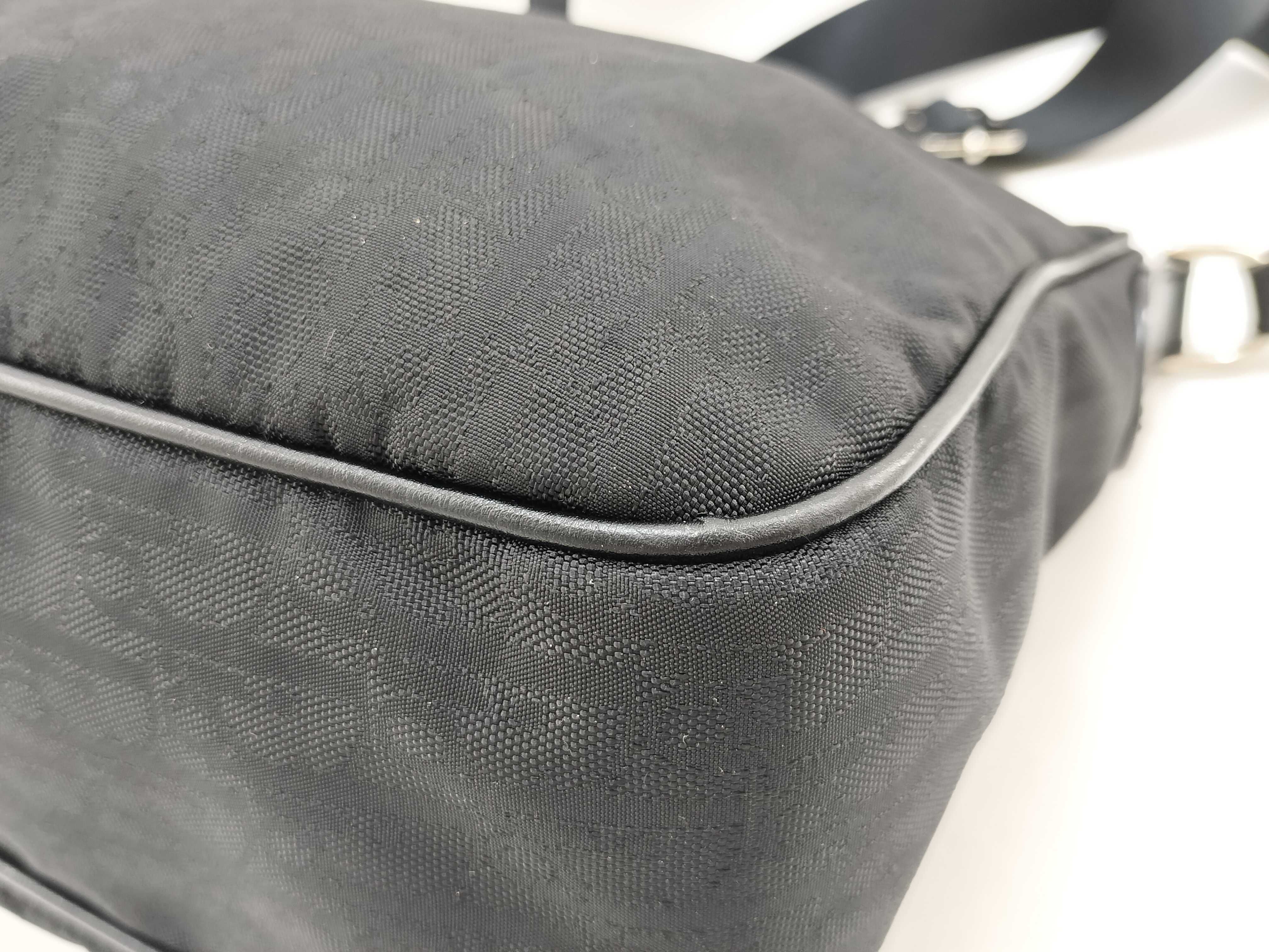 Trotter Shoulder Bag, Canvas, Black — view 8