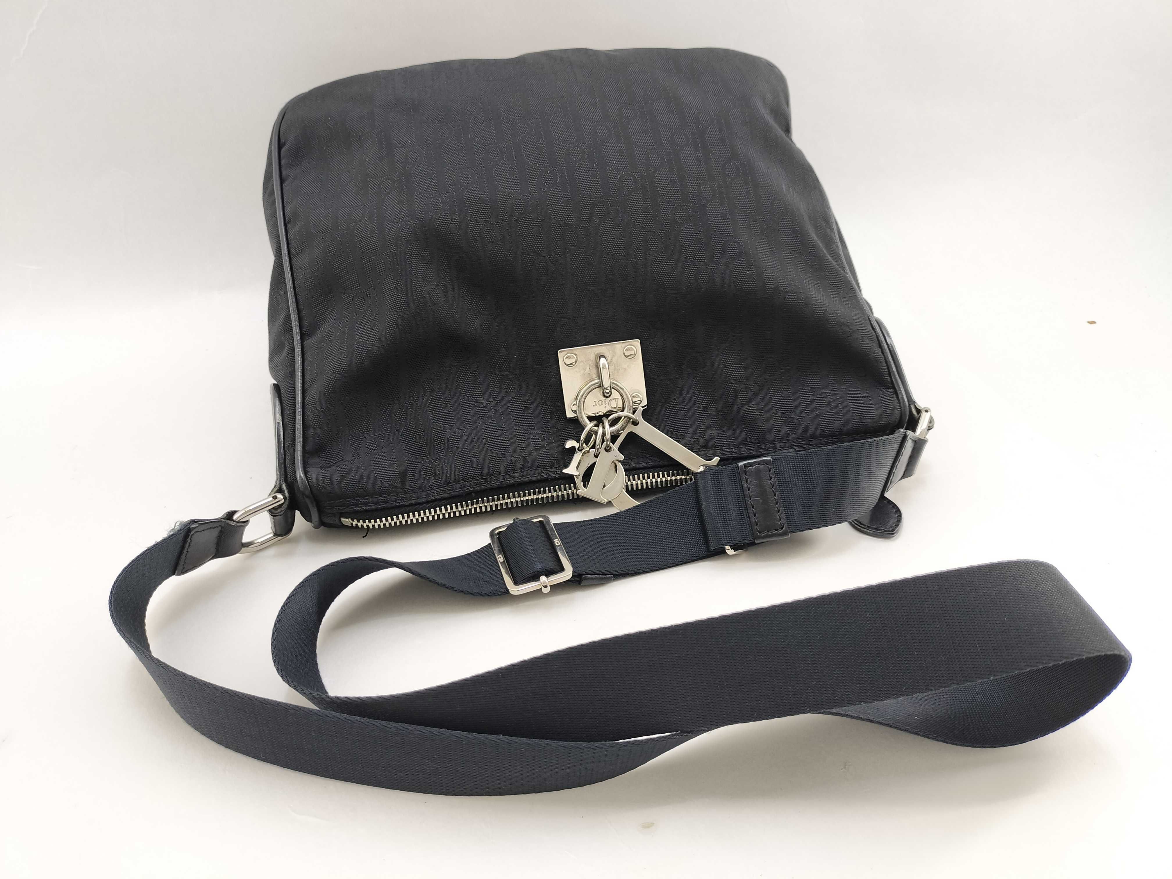 Trotter Shoulder Bag, Canvas, Black — view 9