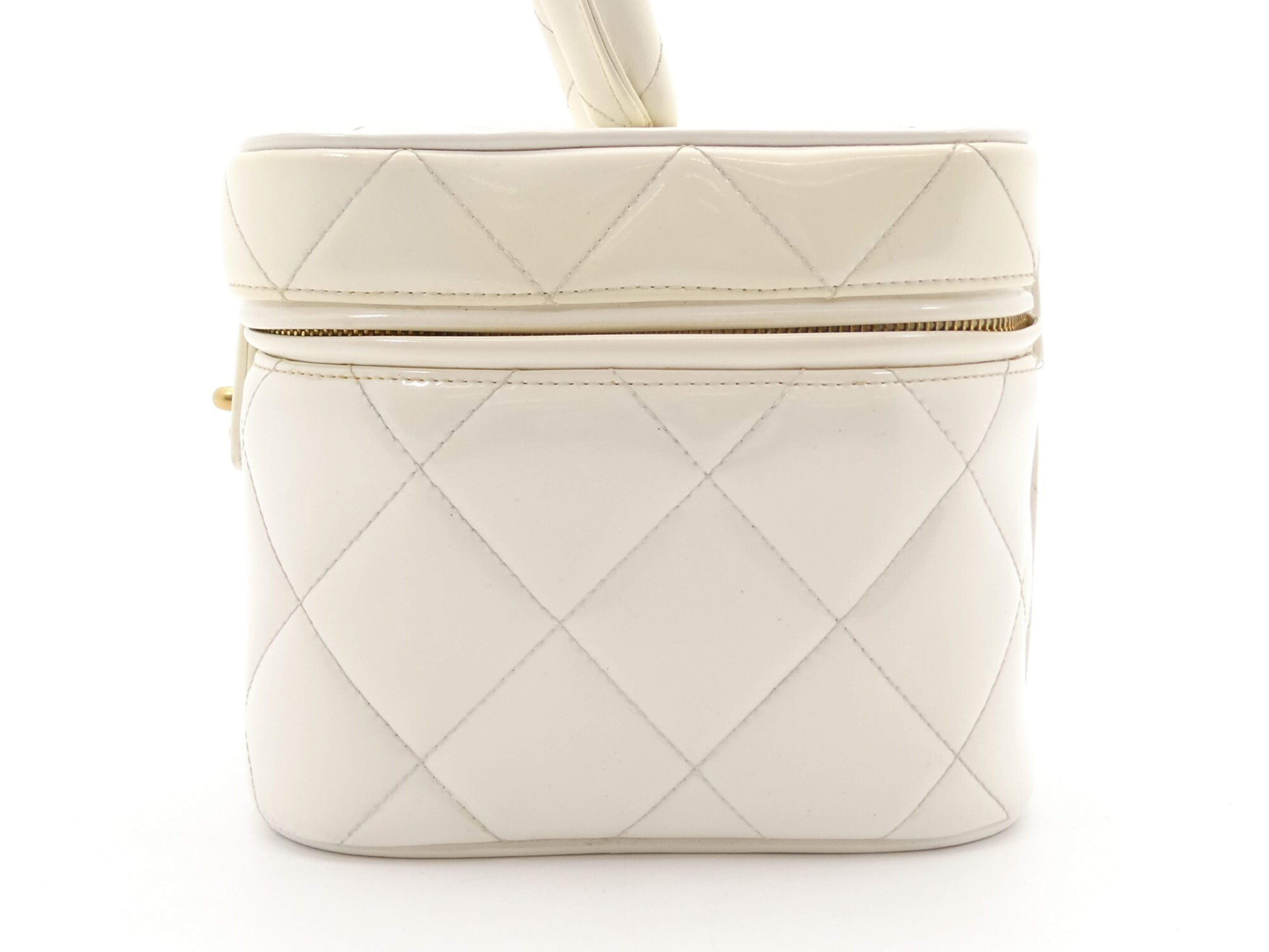 Matelassé Coco Mark Enamel Turnlock Vanity Bag — view 4