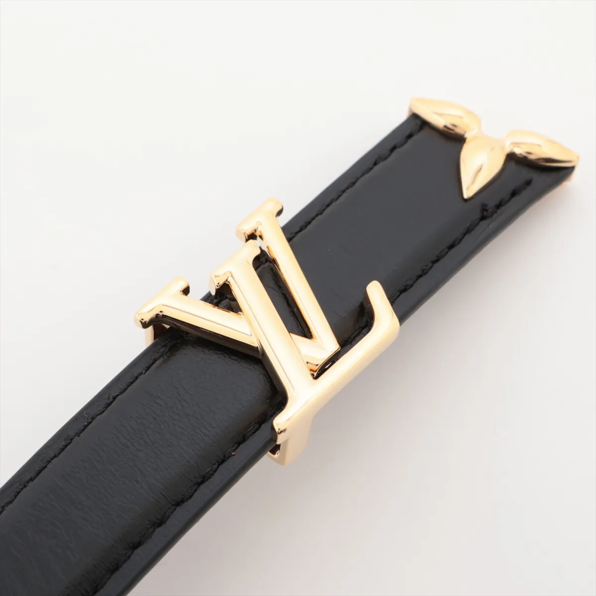 Pretty LV20MM Reversible Belt BC4284, Belt 75, PVC x Leather, Black x Brown, — view 2