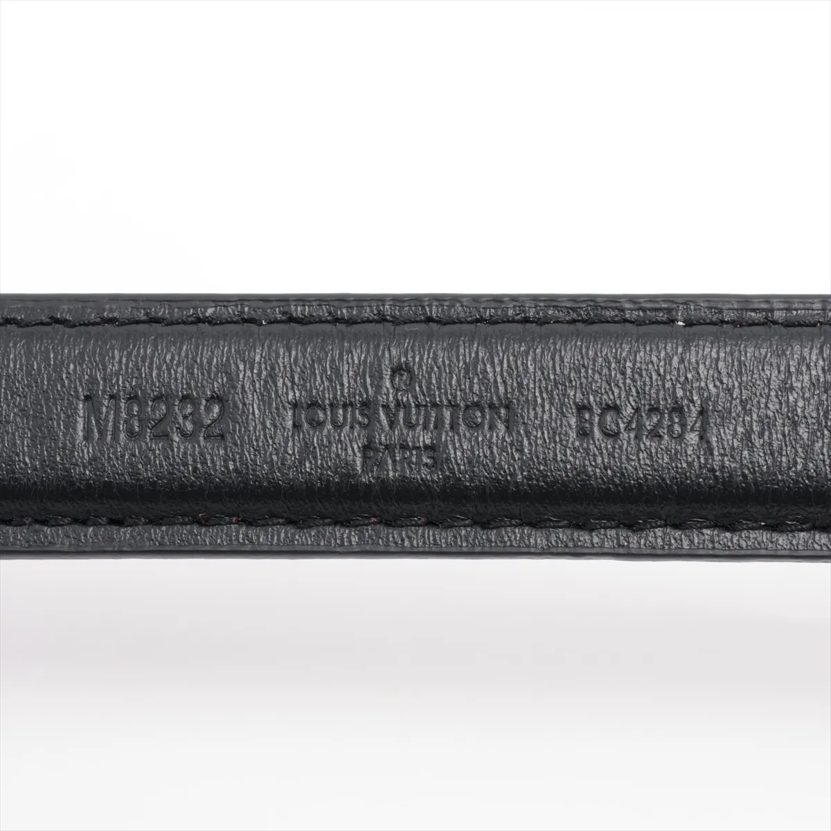 Pretty LV20MM Reversible Belt BC4284, Belt 75, PVC x Leather, Black x Brown, — view 5