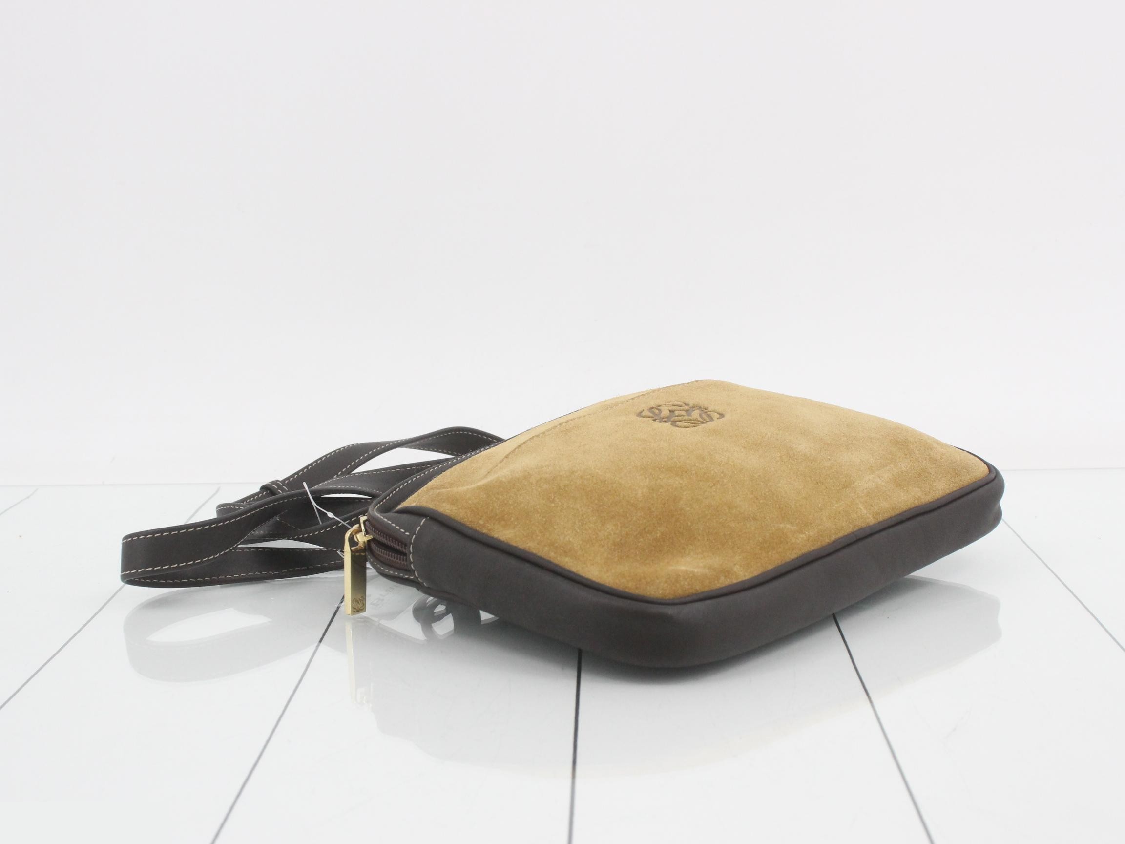 Anagram Suede Shoulder Bag — view 5