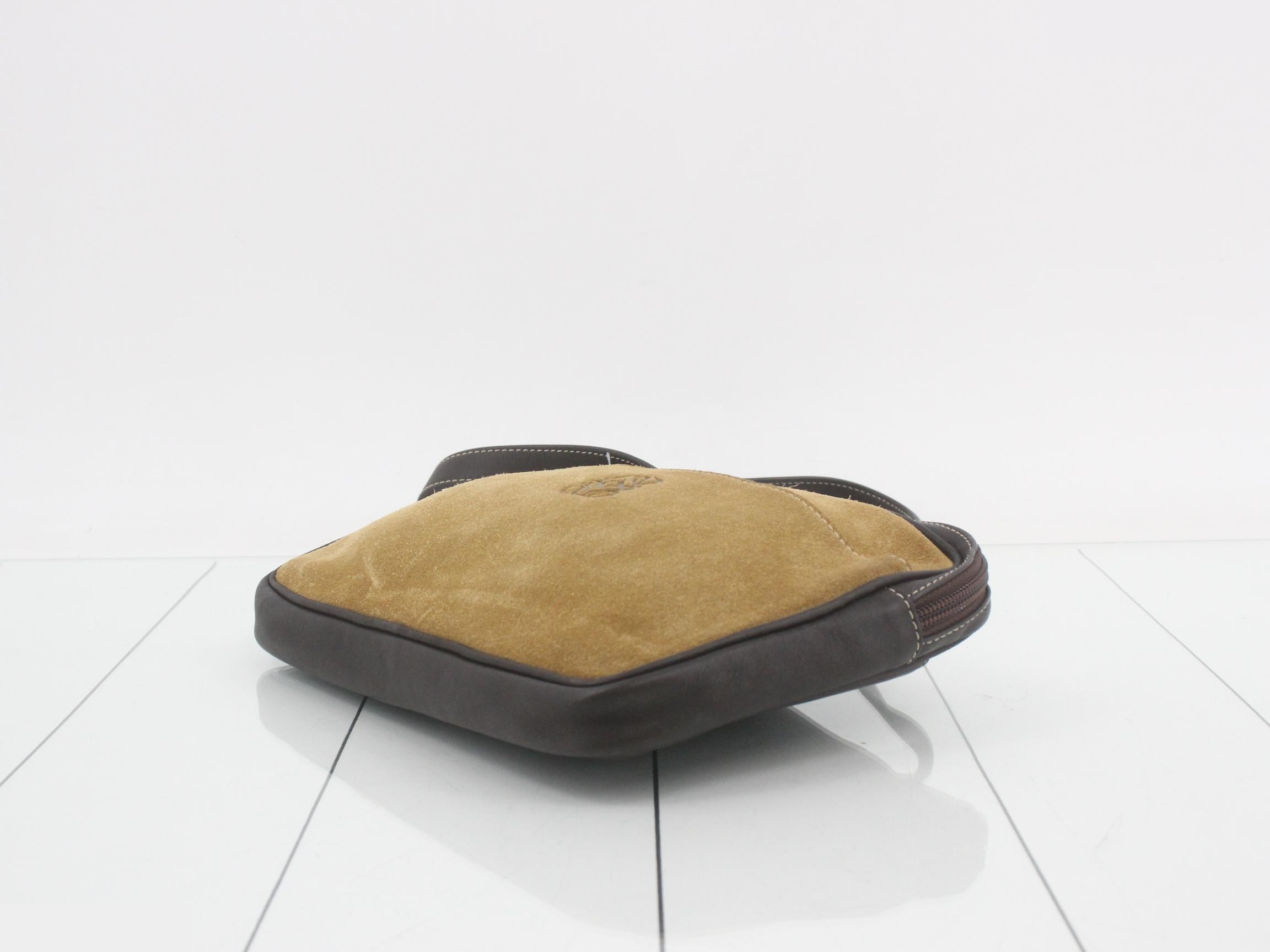 Anagram Suede Shoulder Bag — view 6
