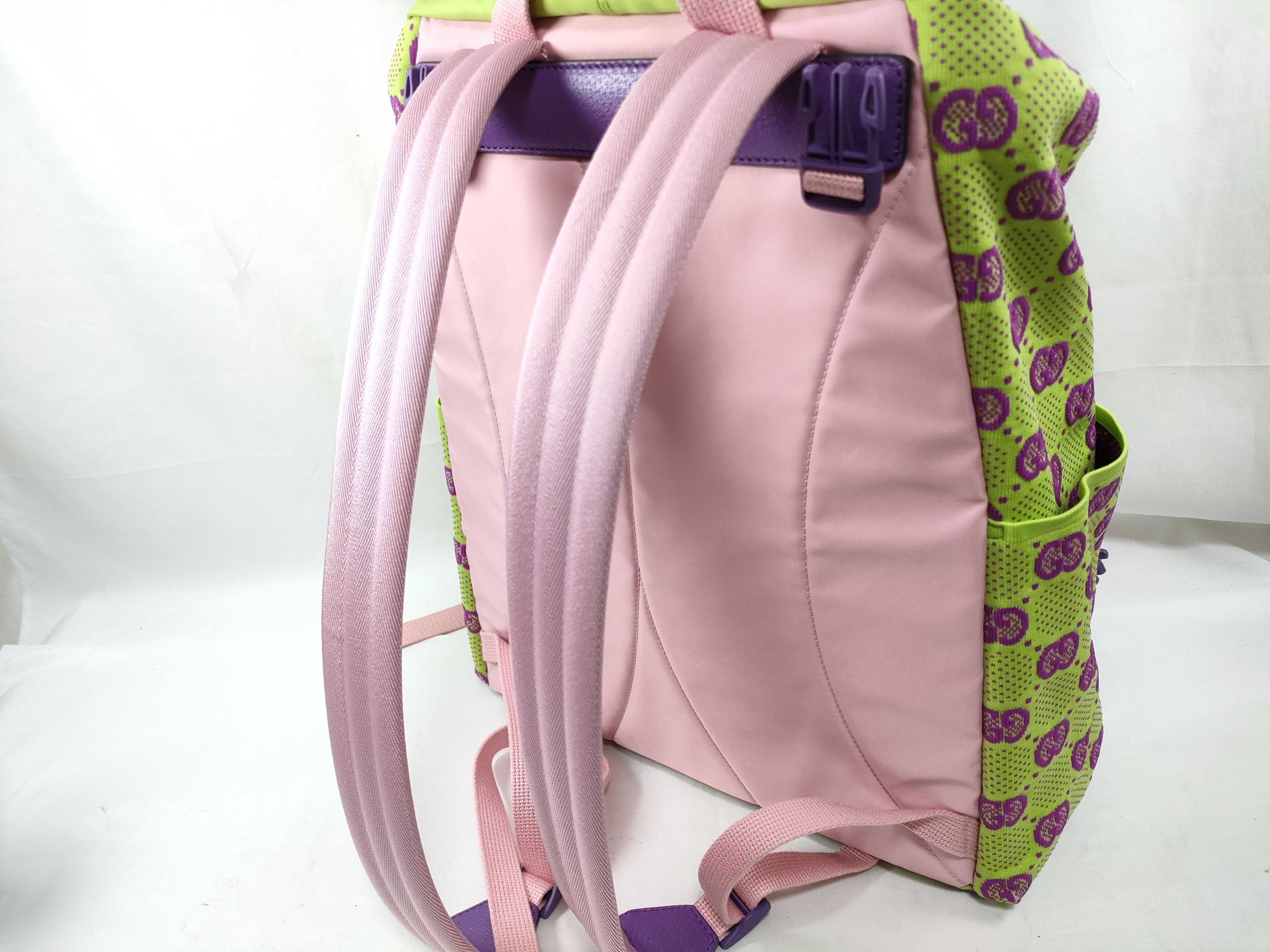 Backpack, 752085 GG Jacquard Green Backpack — view 4
