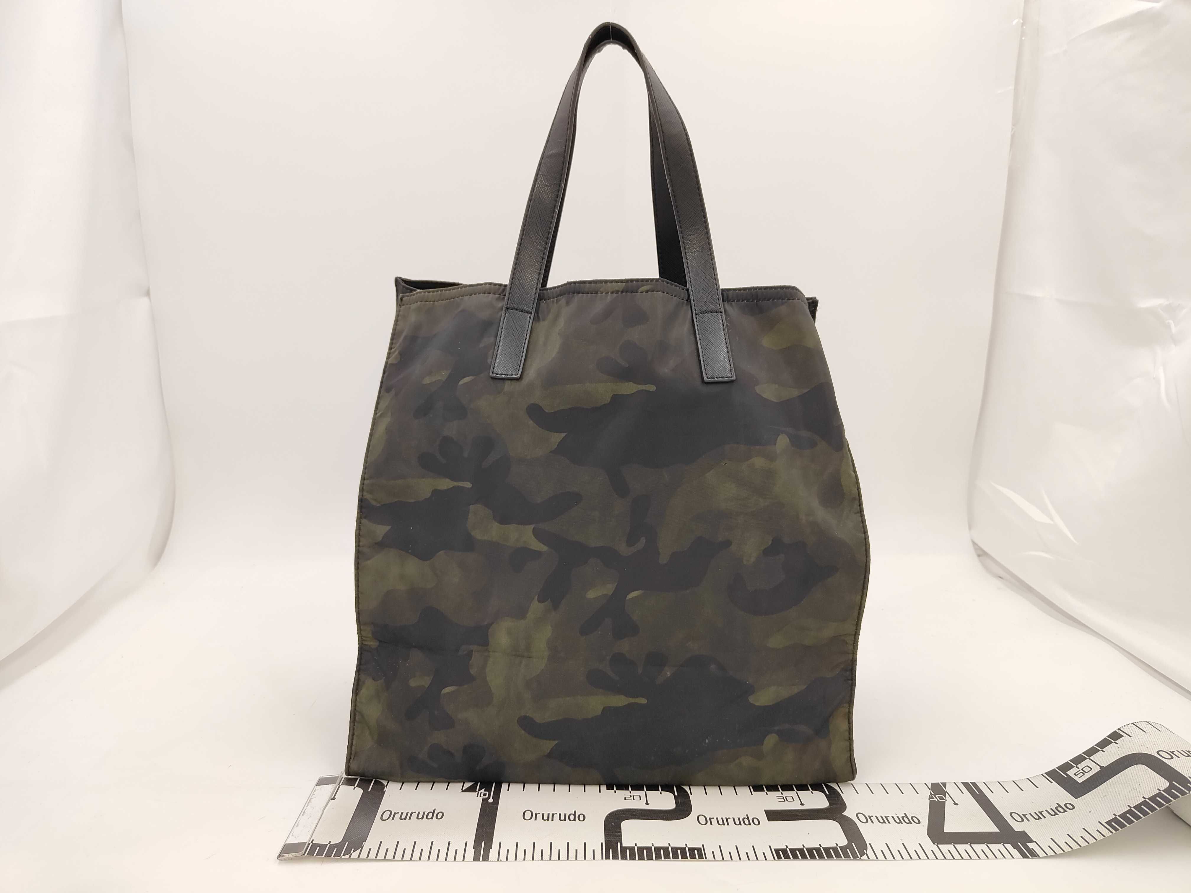Nylon Triangle Logo Handbag Tote Bag — view 2