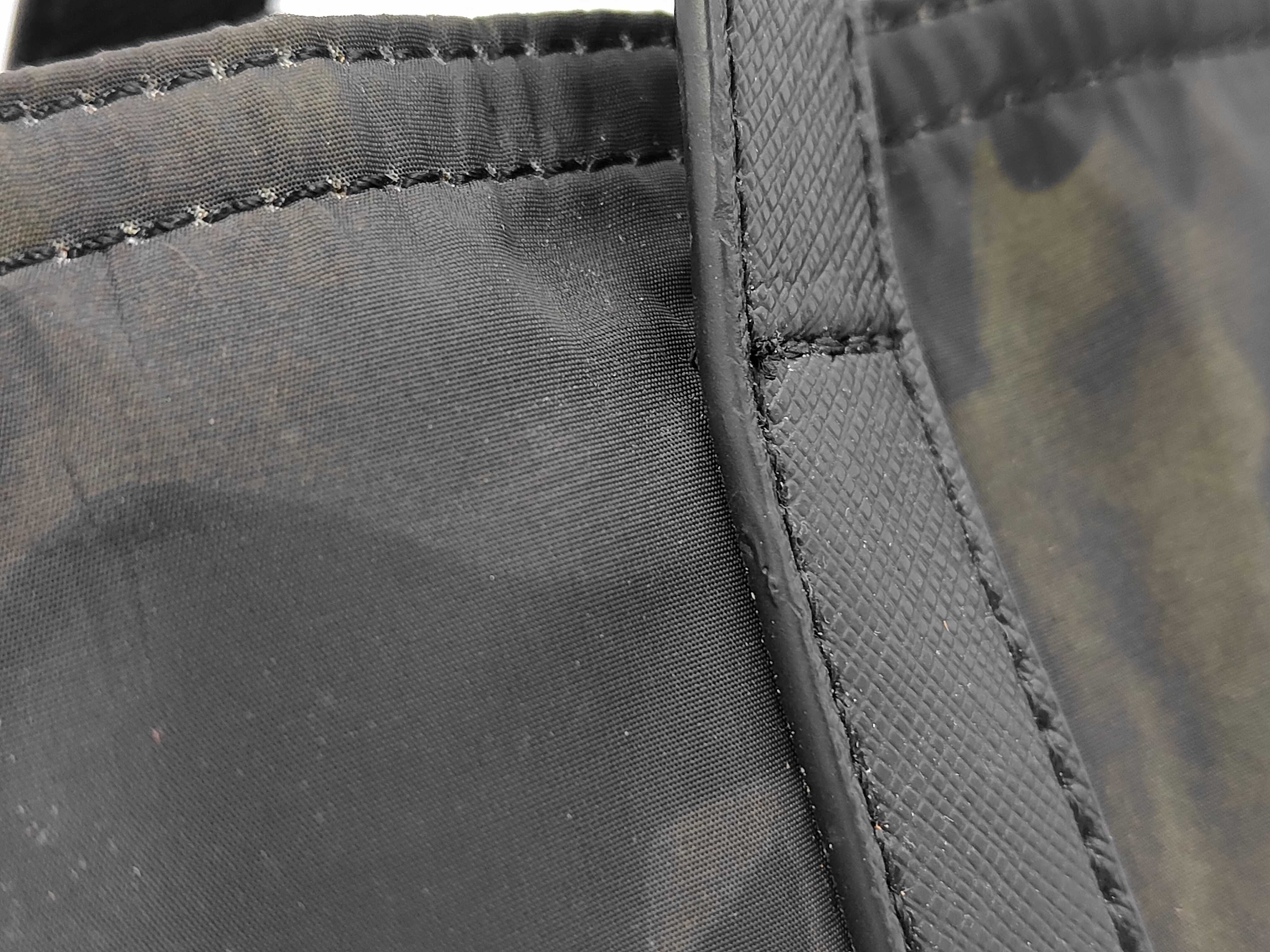 Nylon Triangle Logo Handbag Tote Bag — view 3