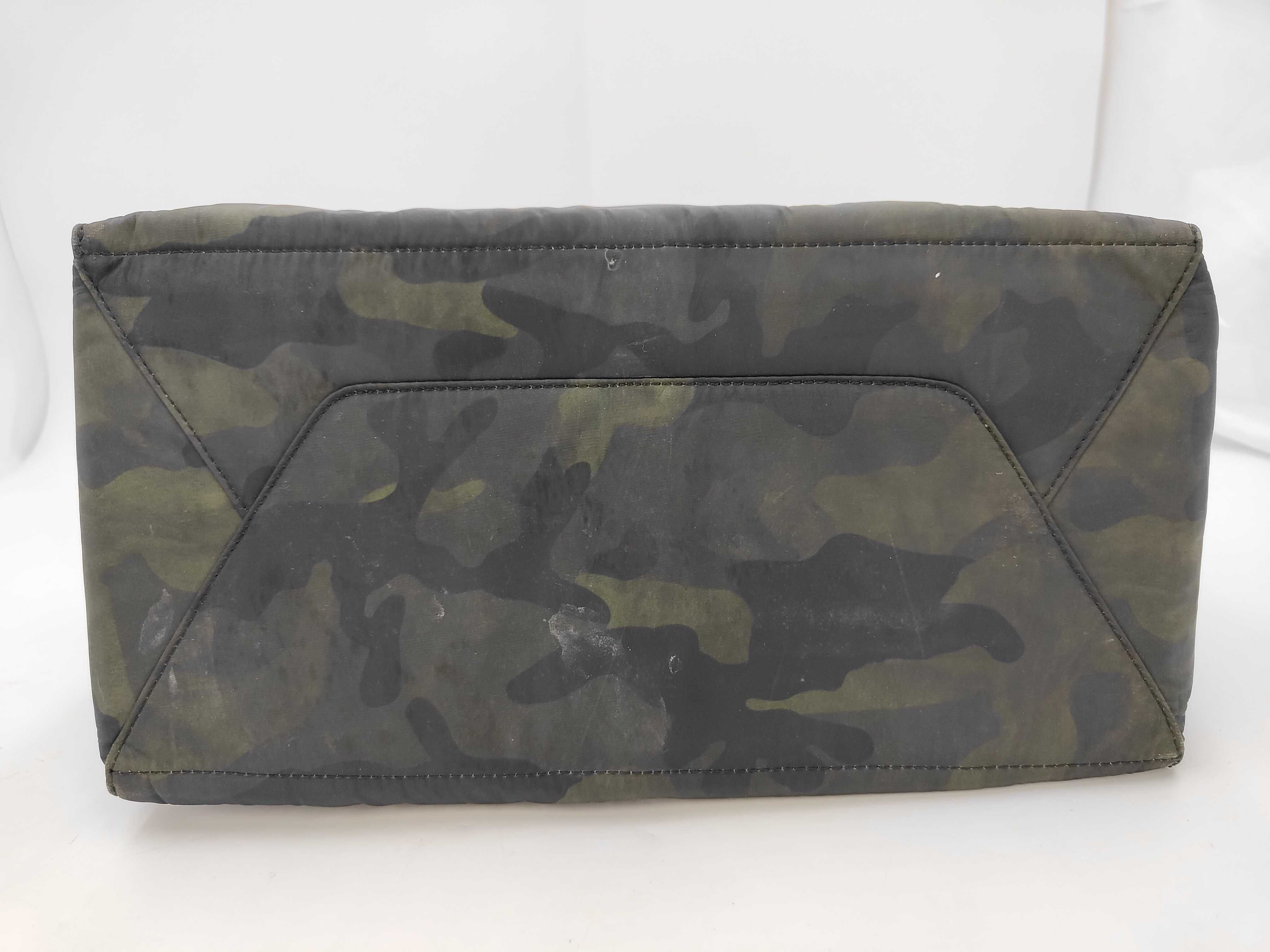 Nylon Triangle Logo Handbag Tote Bag — view 7