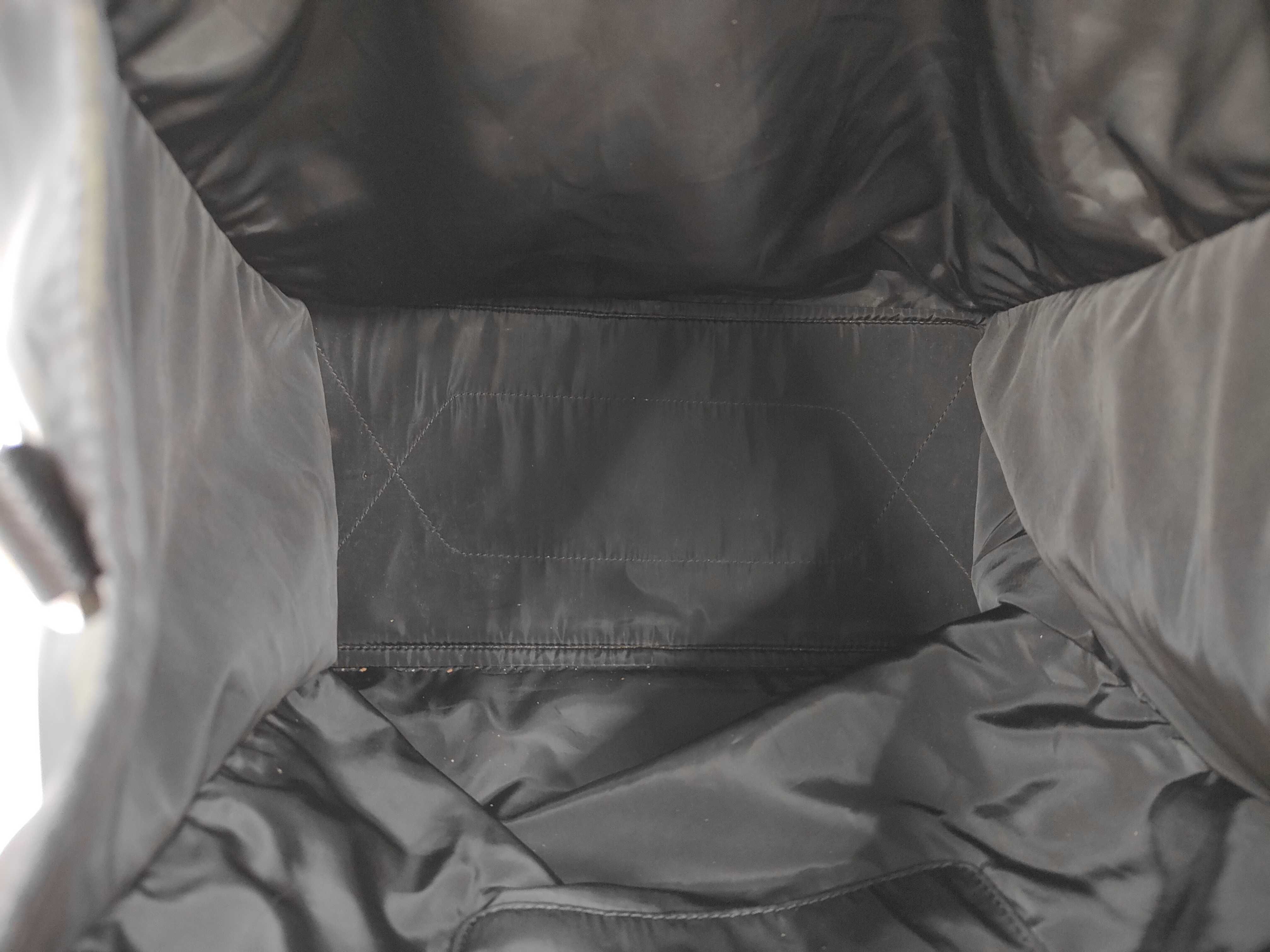 Nylon Triangle Logo Handbag Tote Bag — view 9