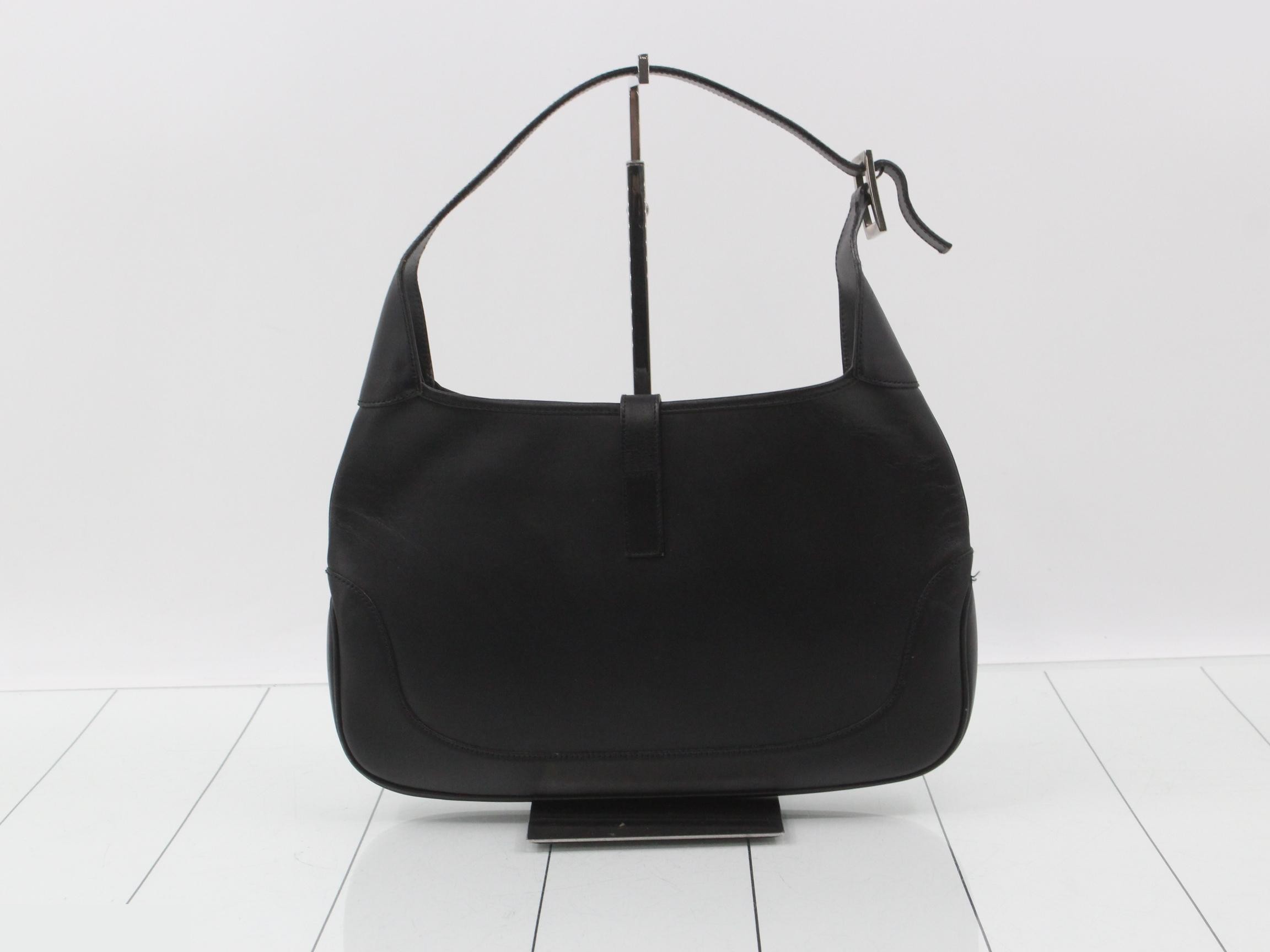 One-shoulder bag, leather, black — view 2