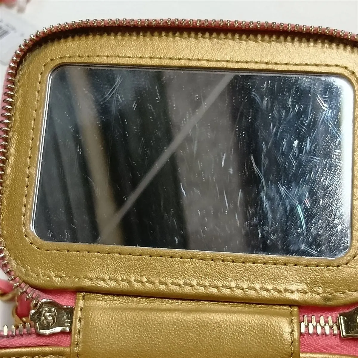 Matelassé Lambskin Chain Shoulder Bag Vanity Case Pink Gold Hardware 32038151 Serial Number 32 — view 10