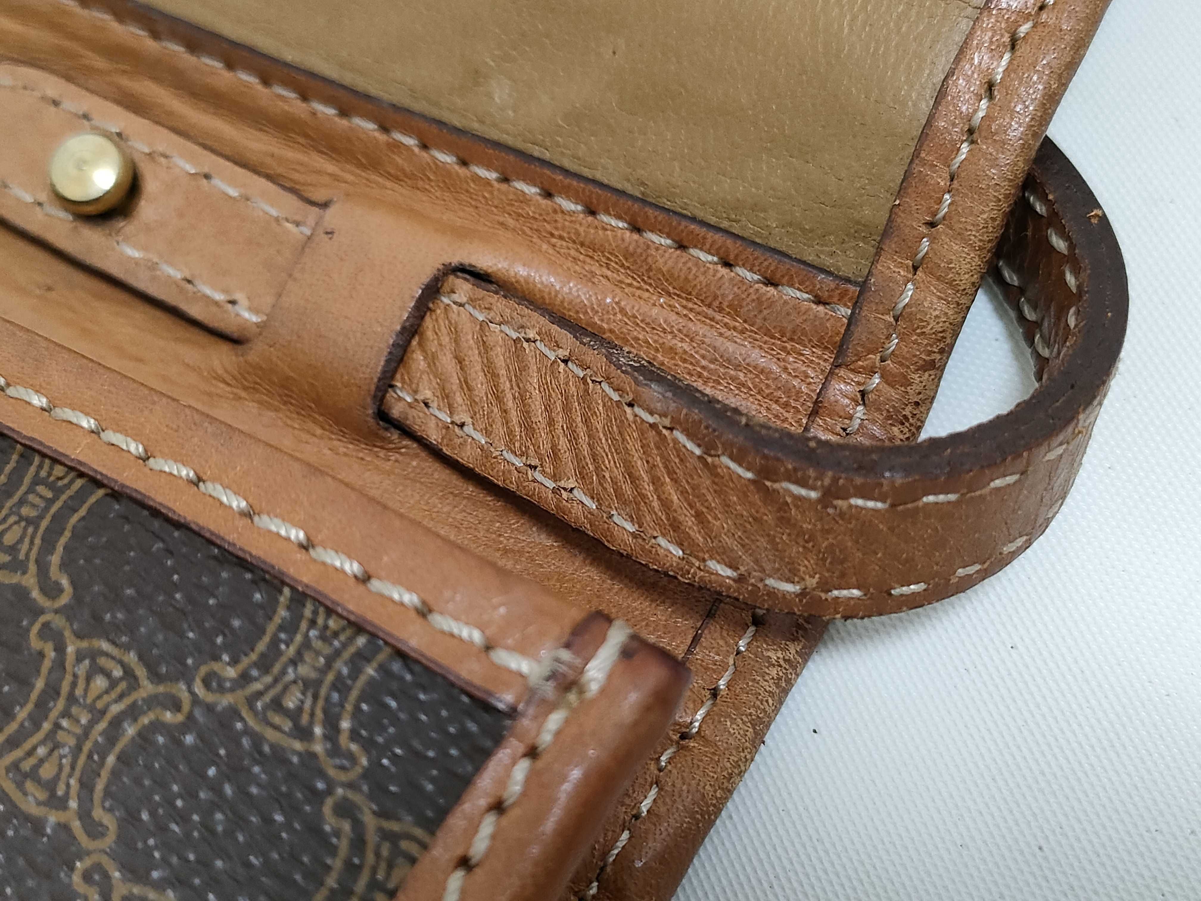 Macadam PVC Leather Shoulder Bag, Brown — view 5