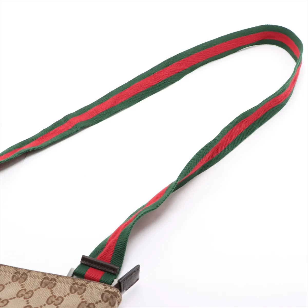 GG Canvas 256100 Canvas x Leather Shoulder Bag Brown — view 5