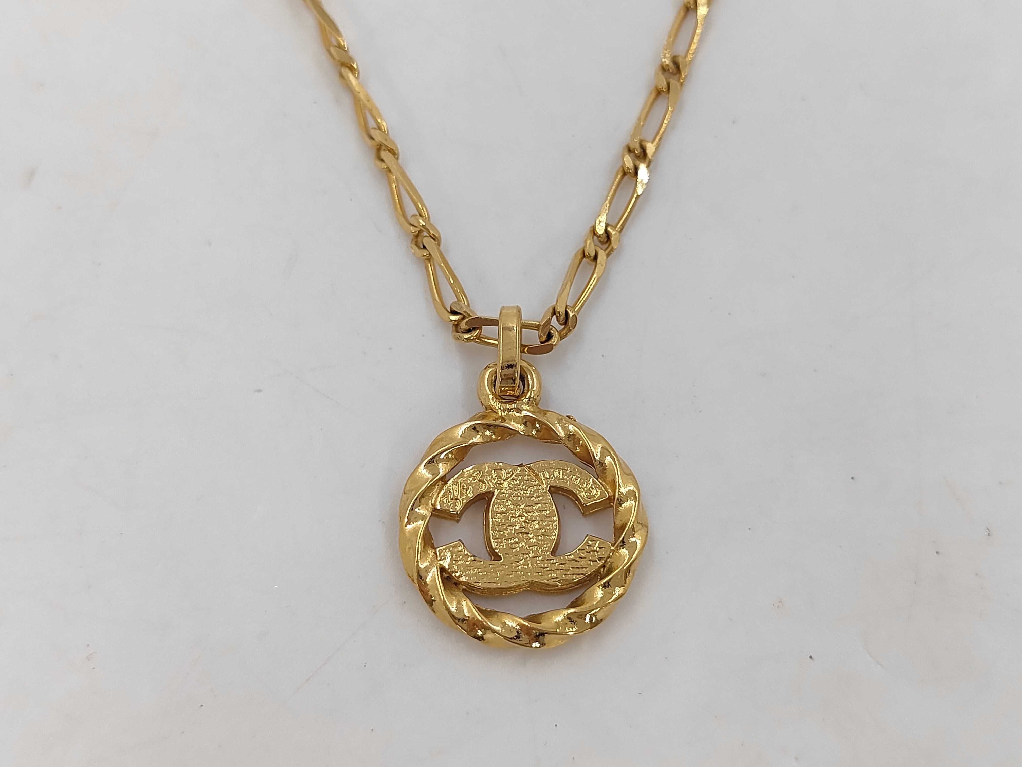 Coco Mark Necklace GP x Rhinestone Necklace — view 2