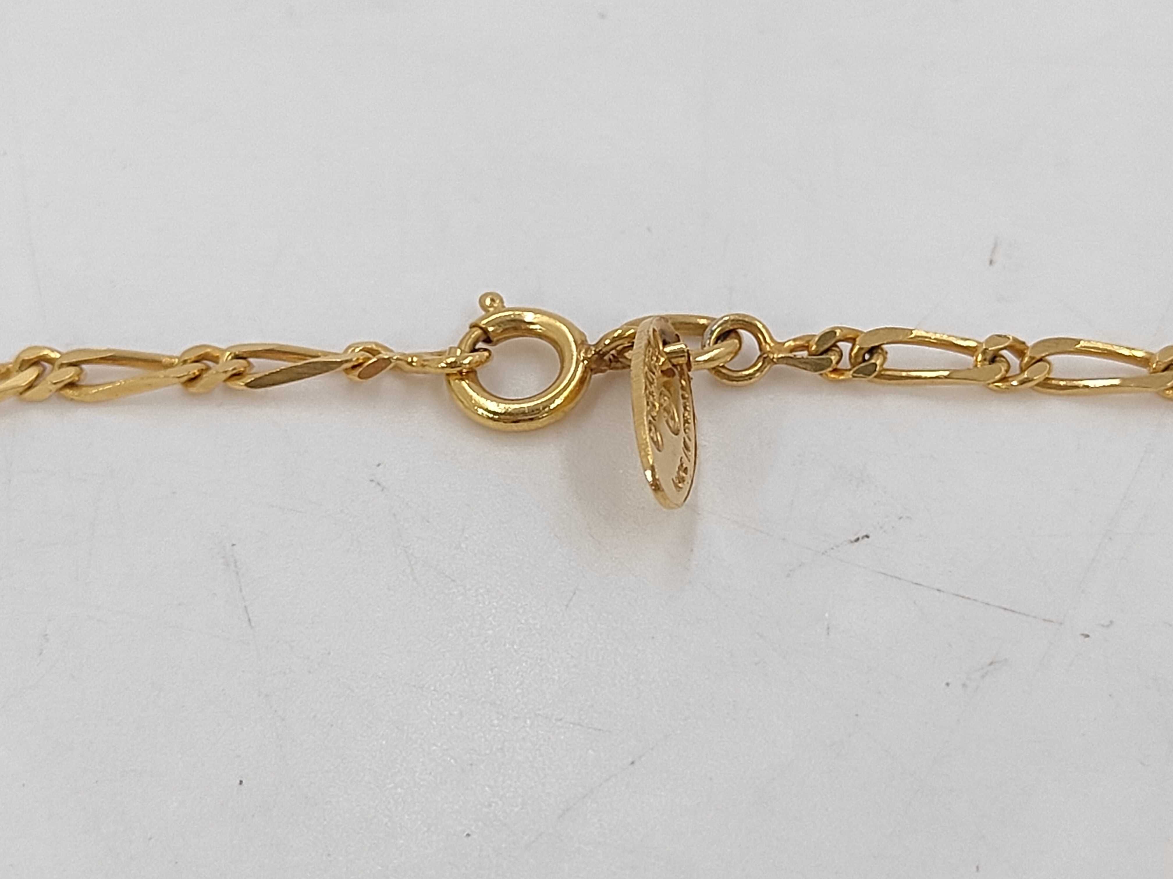 Coco Mark Necklace GP x Rhinestone Necklace — view 3