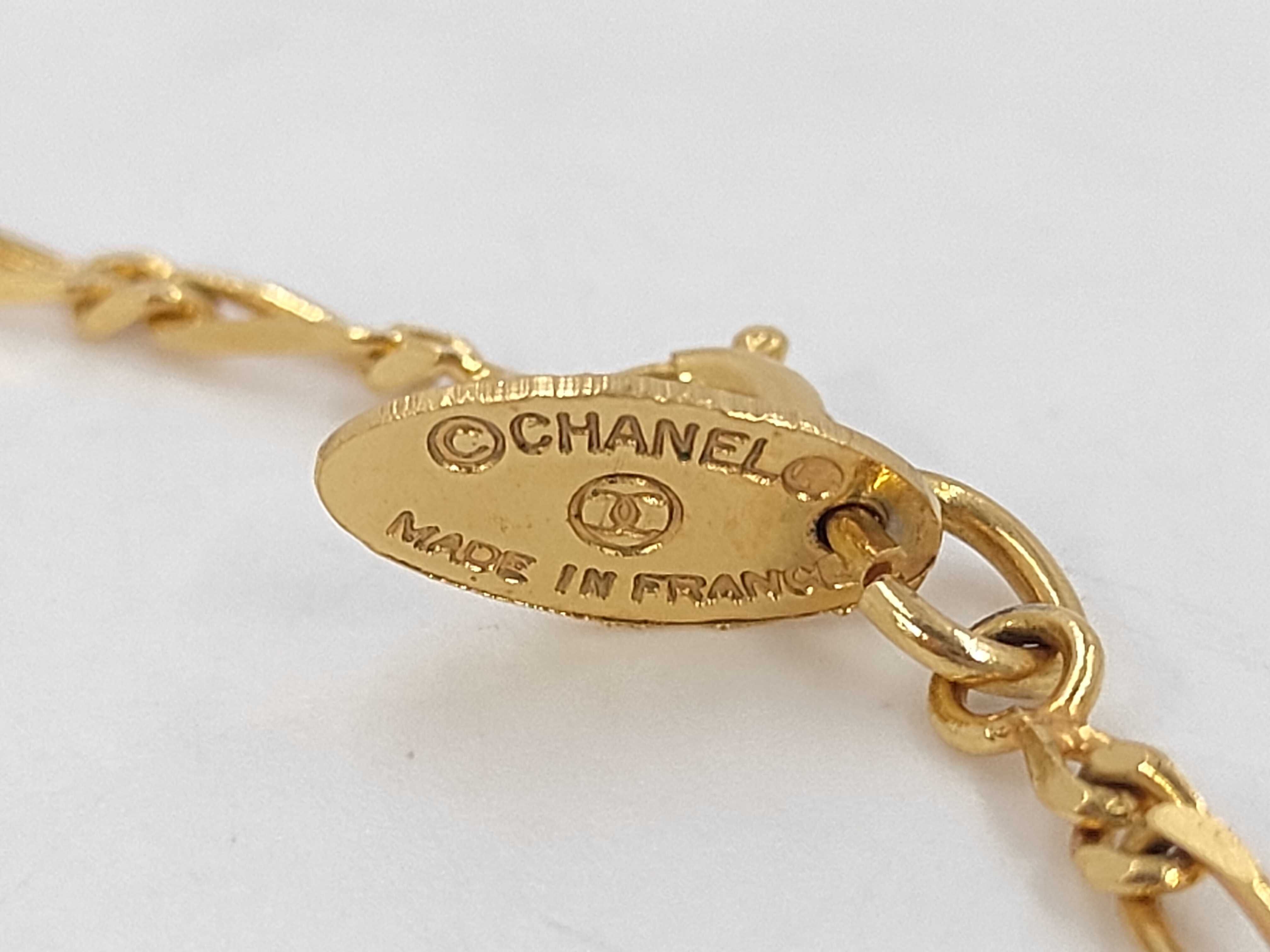 Coco Mark Necklace GP x Rhinestone Necklace — view 4