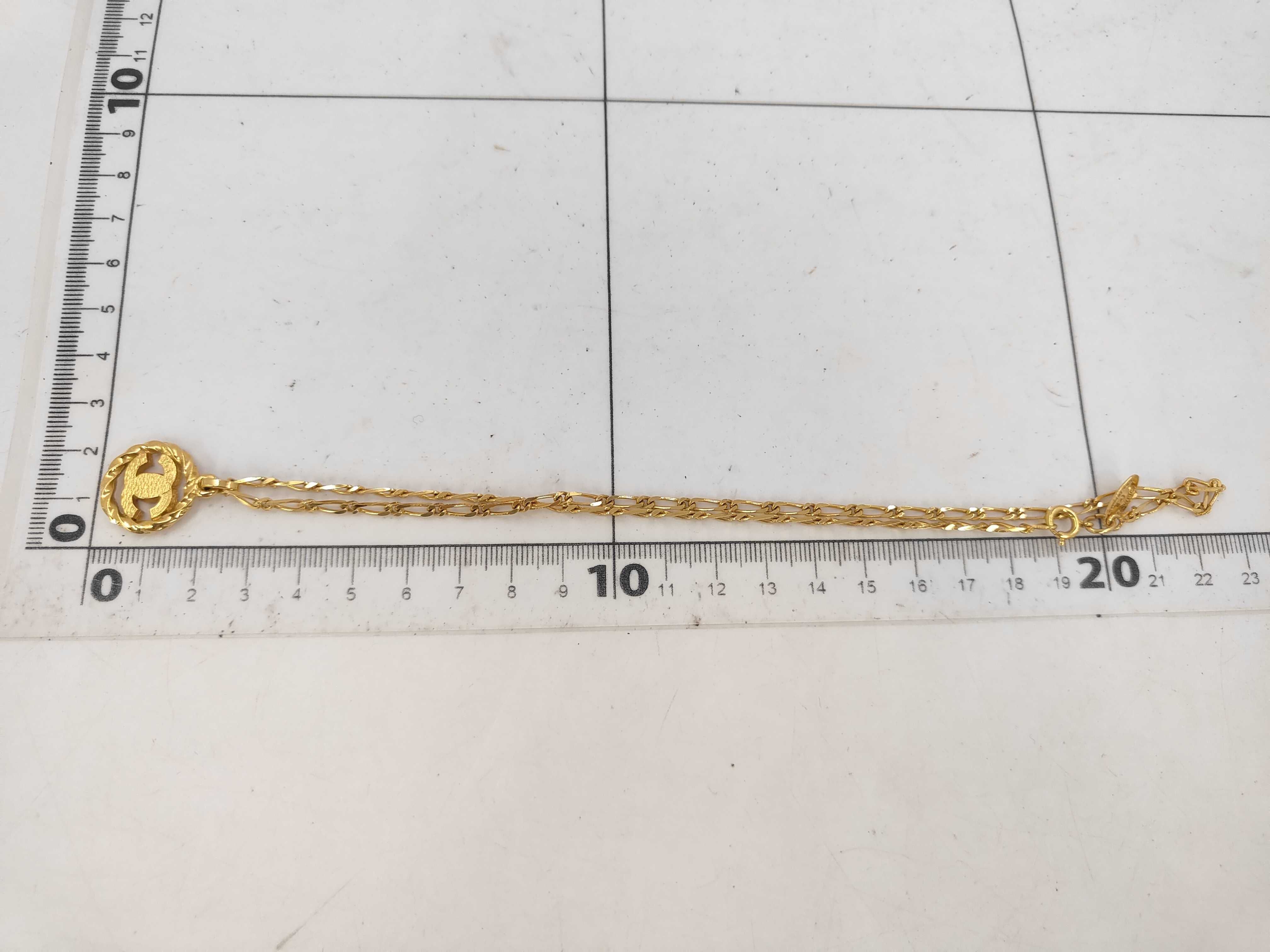 Coco Mark Necklace GP x Rhinestone Necklace — view 6