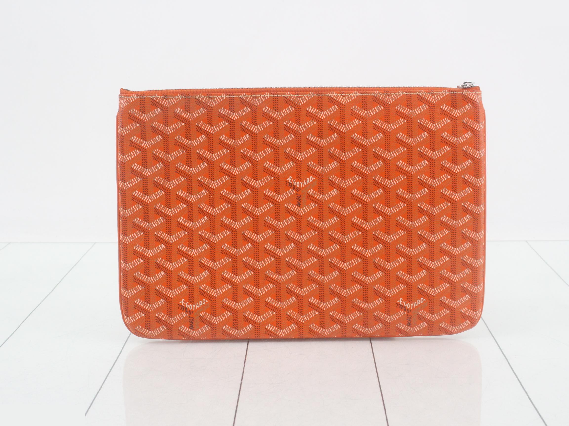 Sena MM Clutch Bag, Orange — view 2