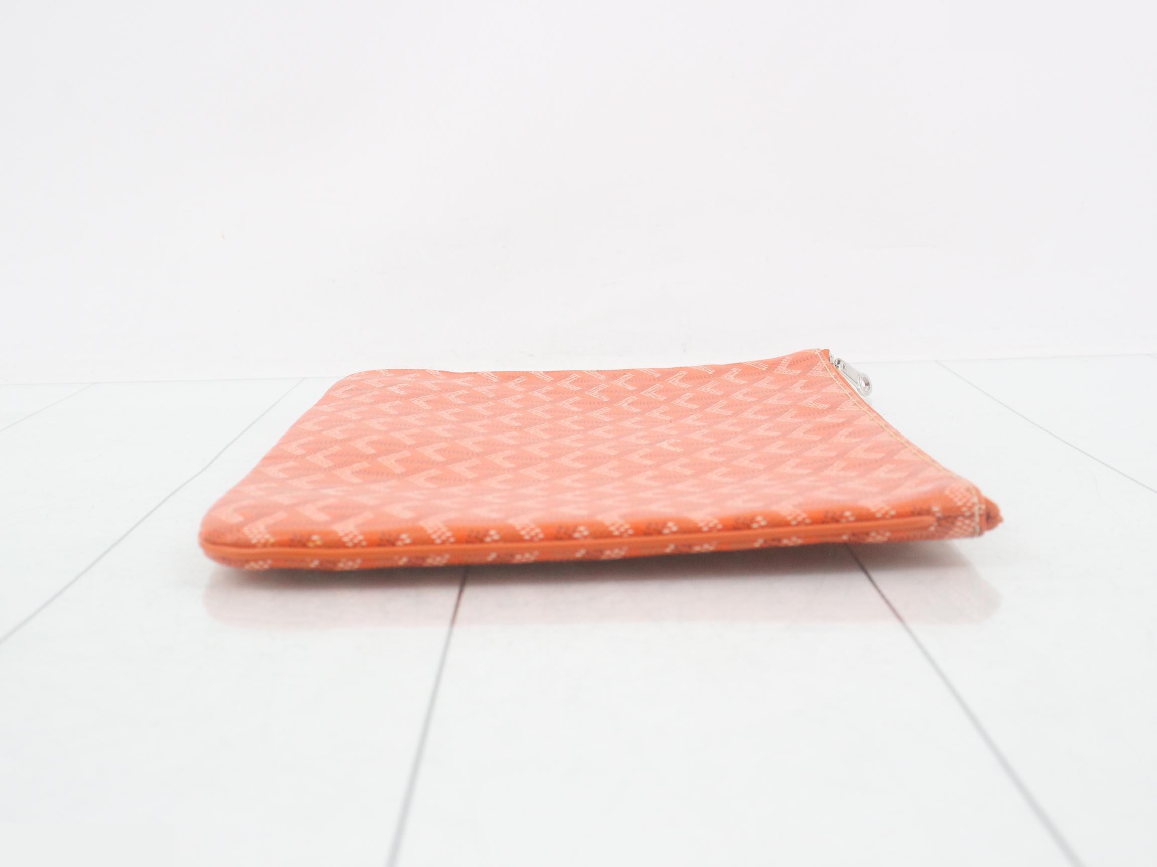 Sena MM Clutch Bag, Orange — view 3