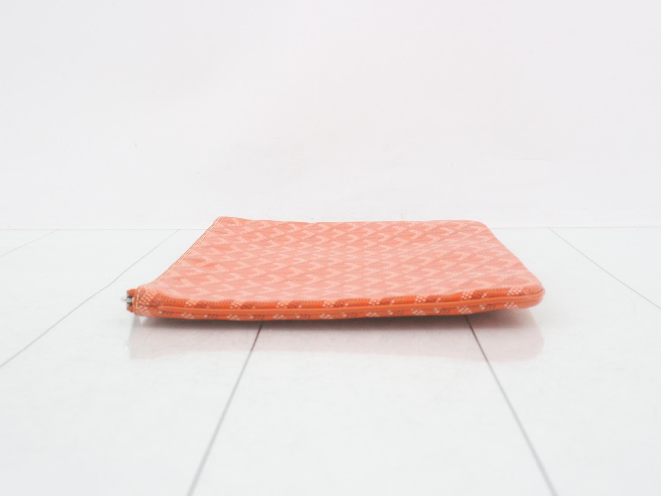 Sena MM Clutch Bag, Orange — view 4