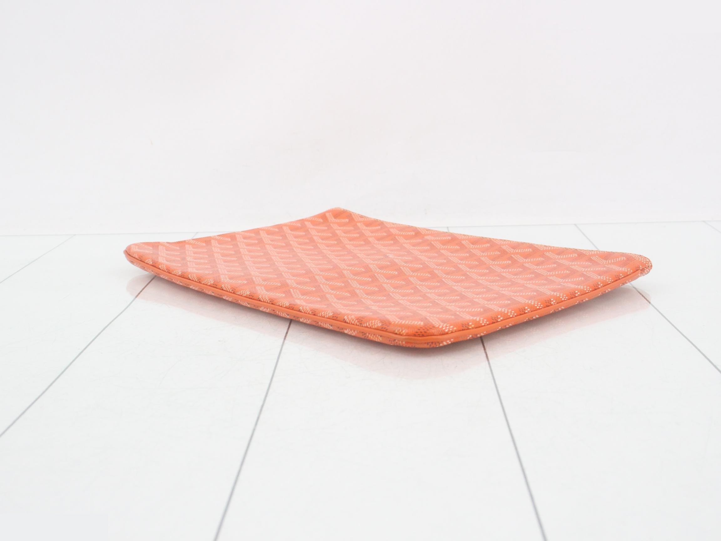 Sena MM Clutch Bag, Orange — view 6