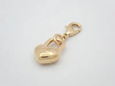 LV Brooch Charm Padlock Heart