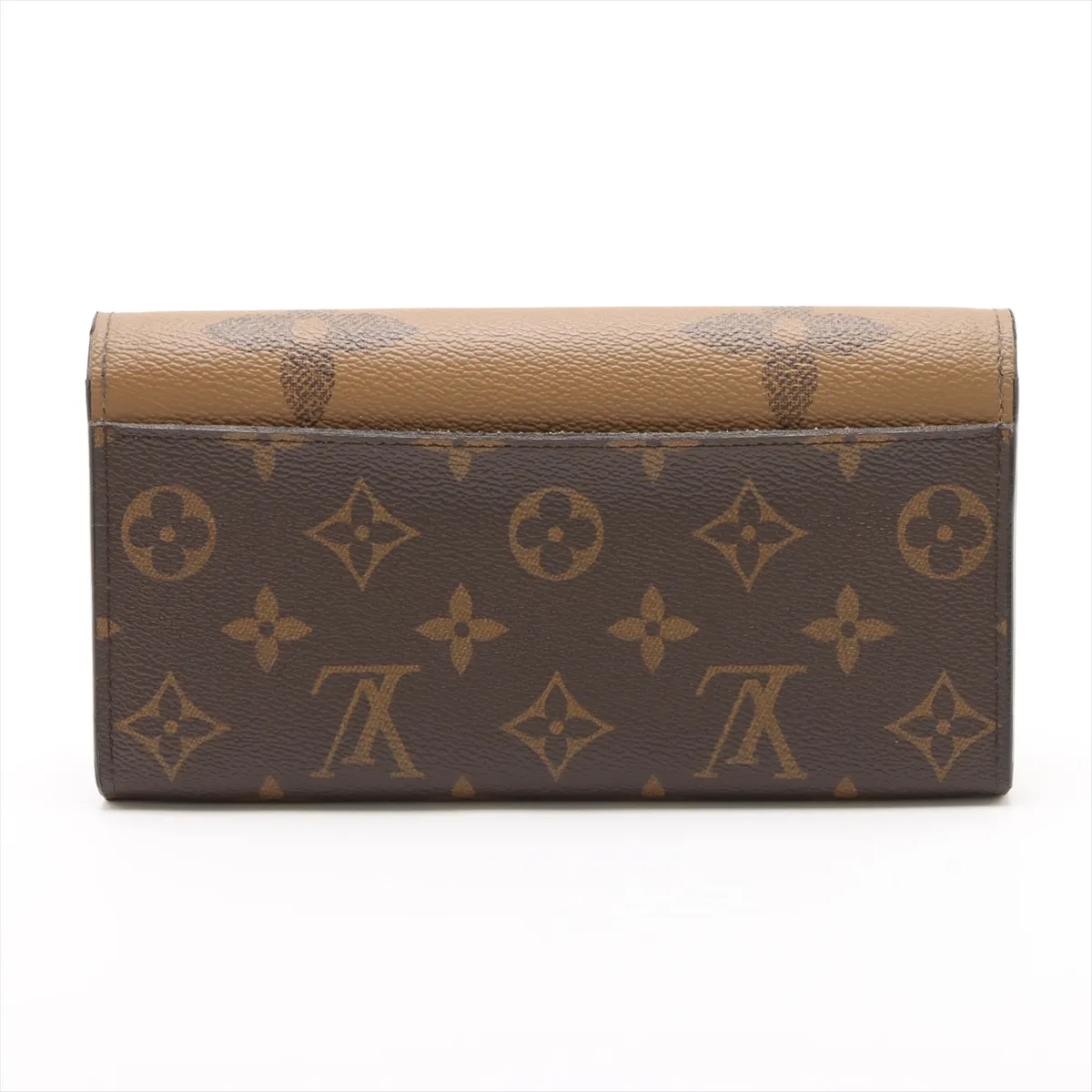 Giant Monogram Reverse Portefeuille Sarah M80726 Marron Long Wallet (RFID detected) — view 2