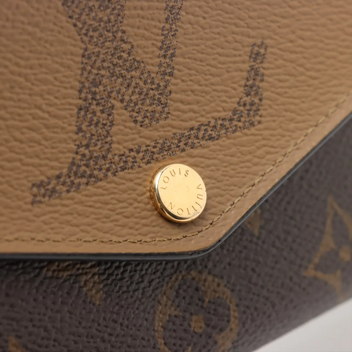 Giant Monogram Reverse Portefeuille Sarah M80726 Marron Long Wallet (RFID detected) — view 11