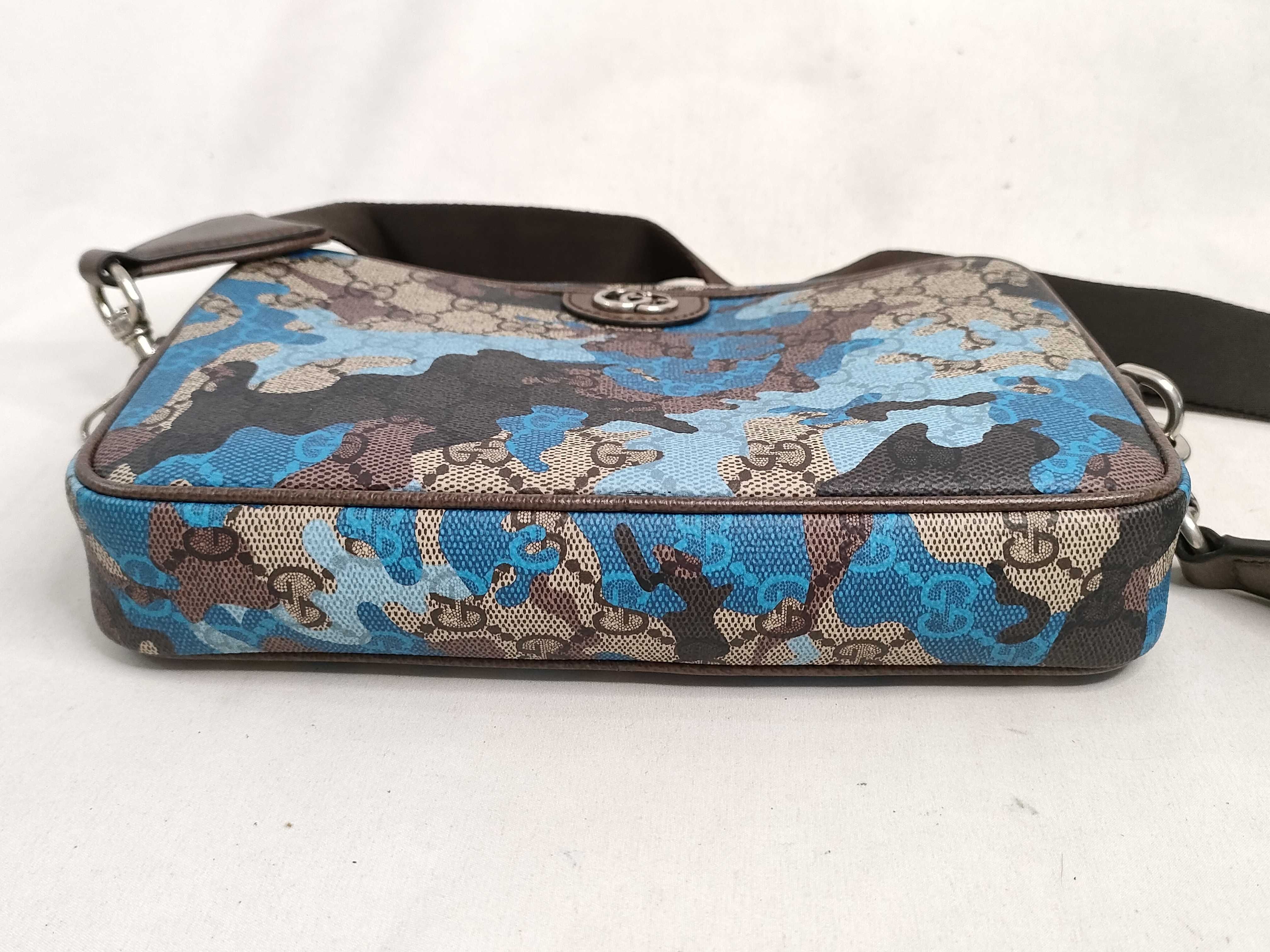 GG Supreme Unused GG Supreme Camouflage Shoulder Bag — view 8