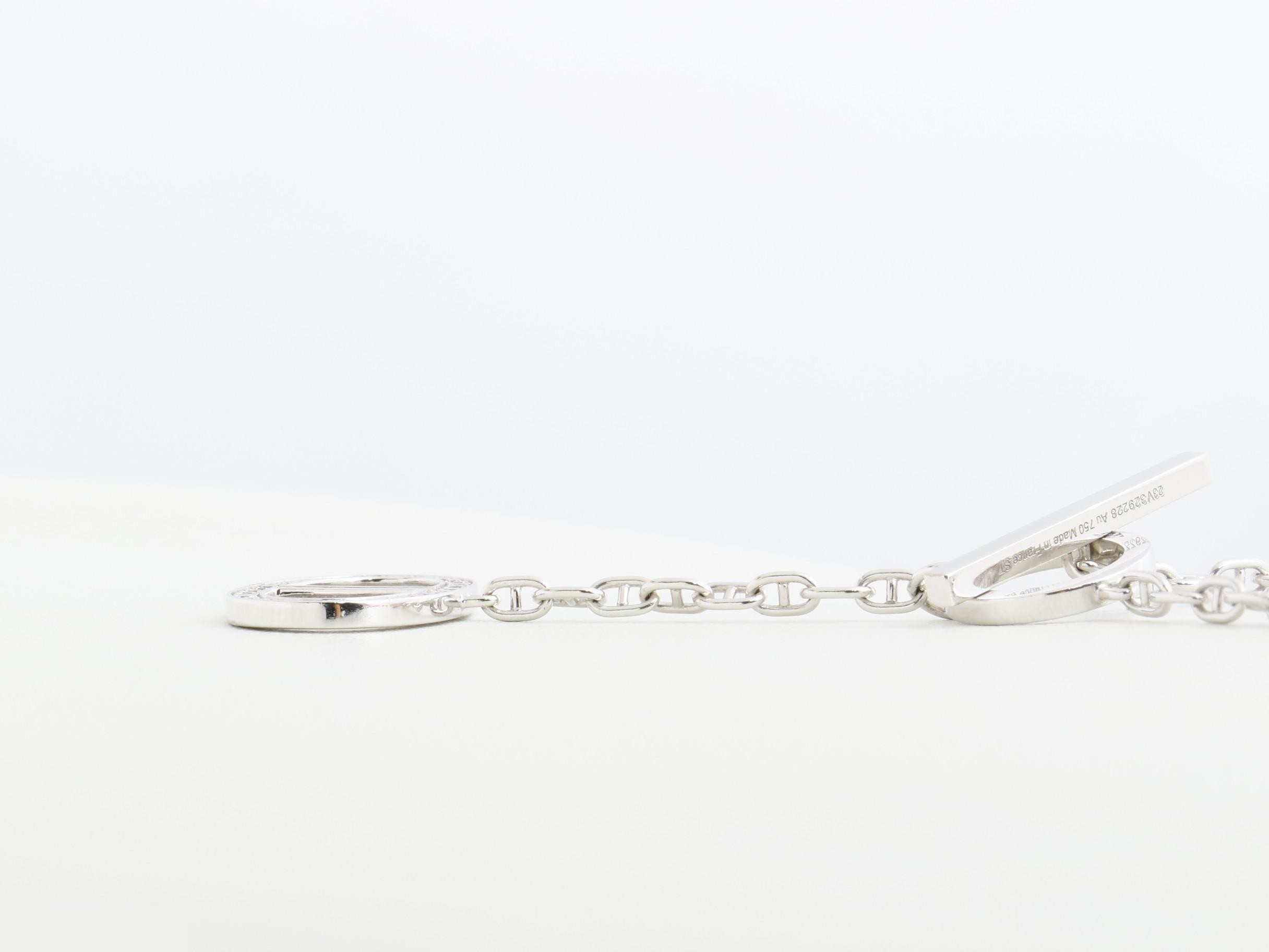 Chaine d'Ancre Contour 750WG Diamond 10.6g Total length approx. 45cm — view 4