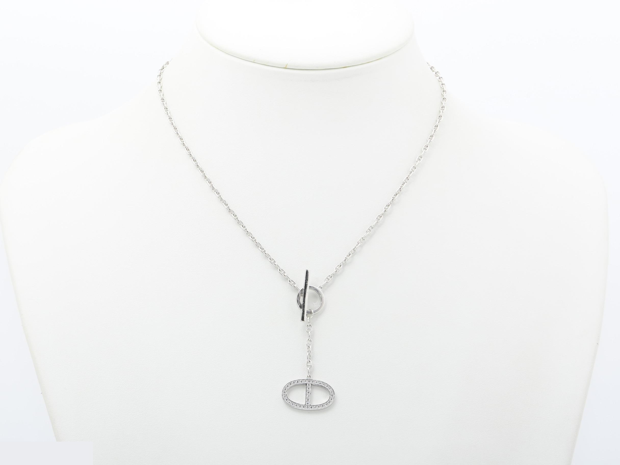 Chaine d'Ancre Contour 750WG Diamond 10.6g Total length approx. 45cm — view 6