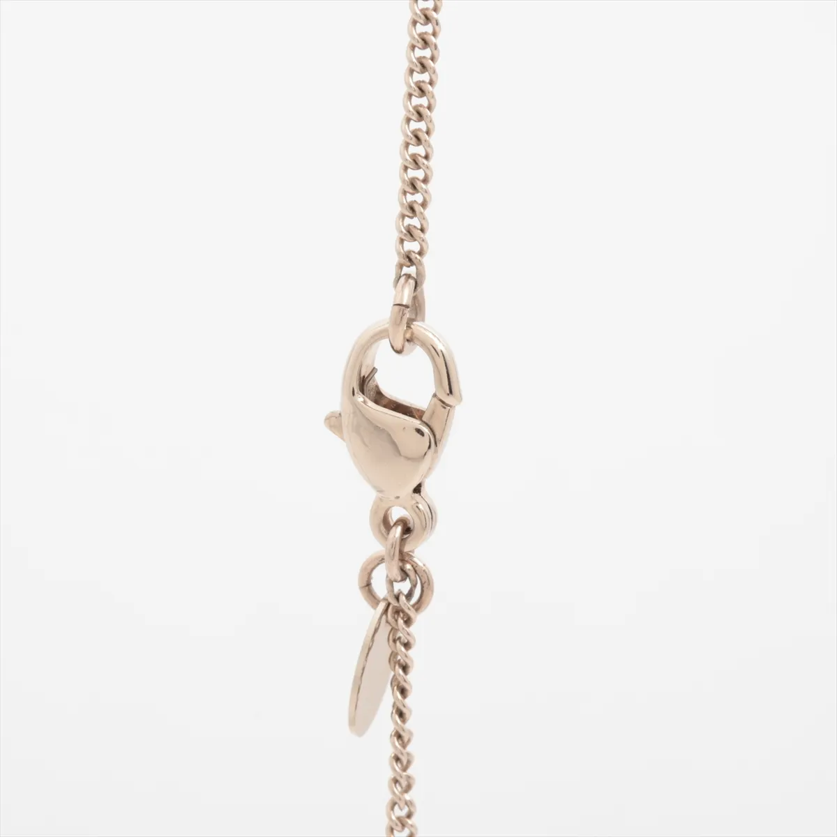 Coco Mark 08C Necklace, GP x Rhinestone x Faux Pearl, Gold, — view 3