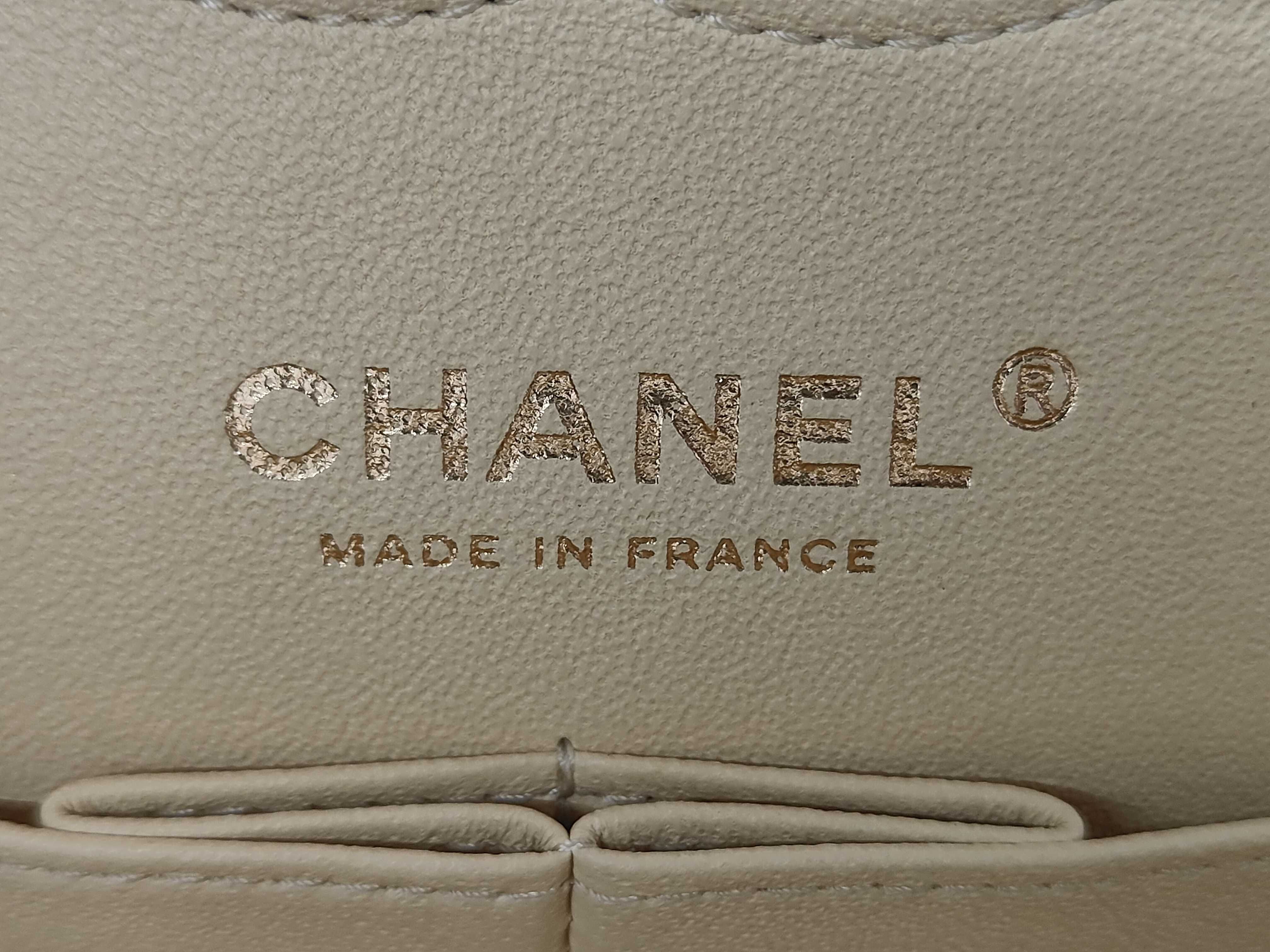 Yellow Lambskin CF23 Double Flap Chain Shoulder Bag with GP Hardware (Serial Number 30s, A01113) — view 11