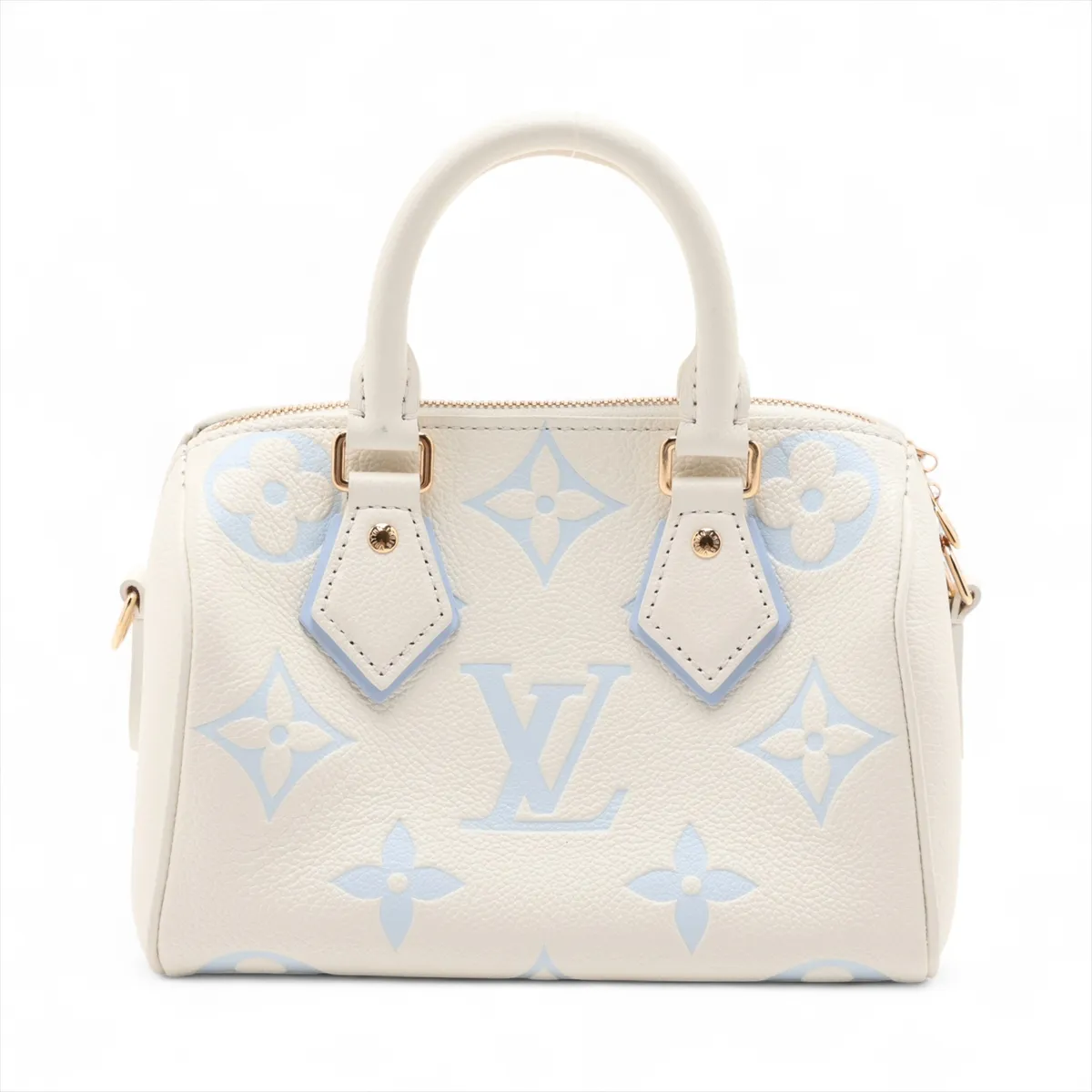 Bicolor Monogram Empreinte Speedy Bandoulière 20 - Beige x Blue (RFID detected) — view 2