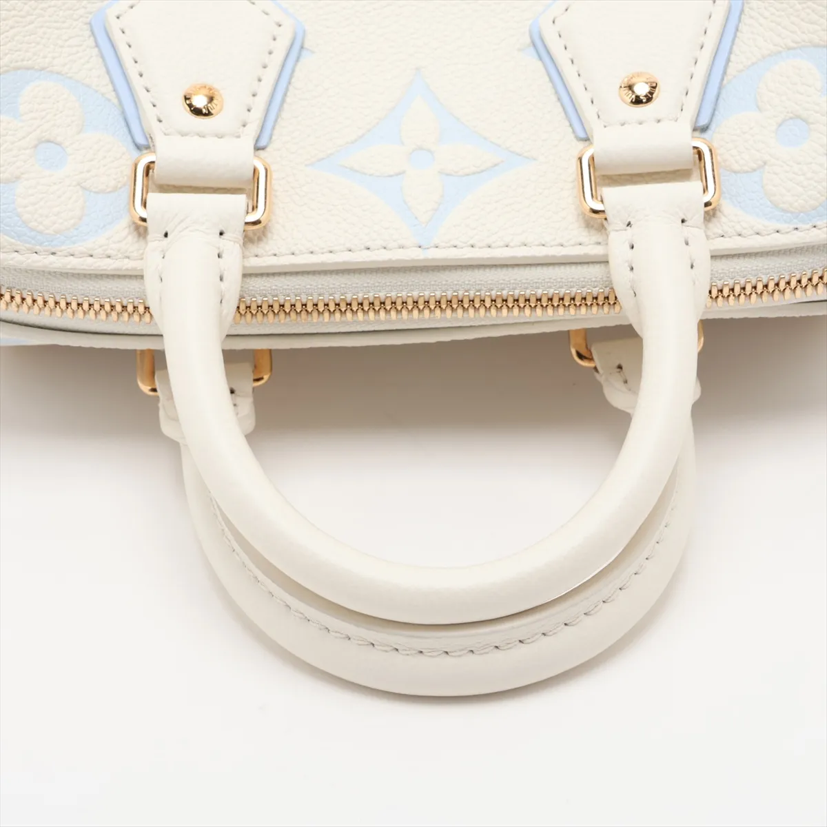 Bicolor Monogram Empreinte Speedy Bandoulière 20 - Beige x Blue (RFID detected) — view 5