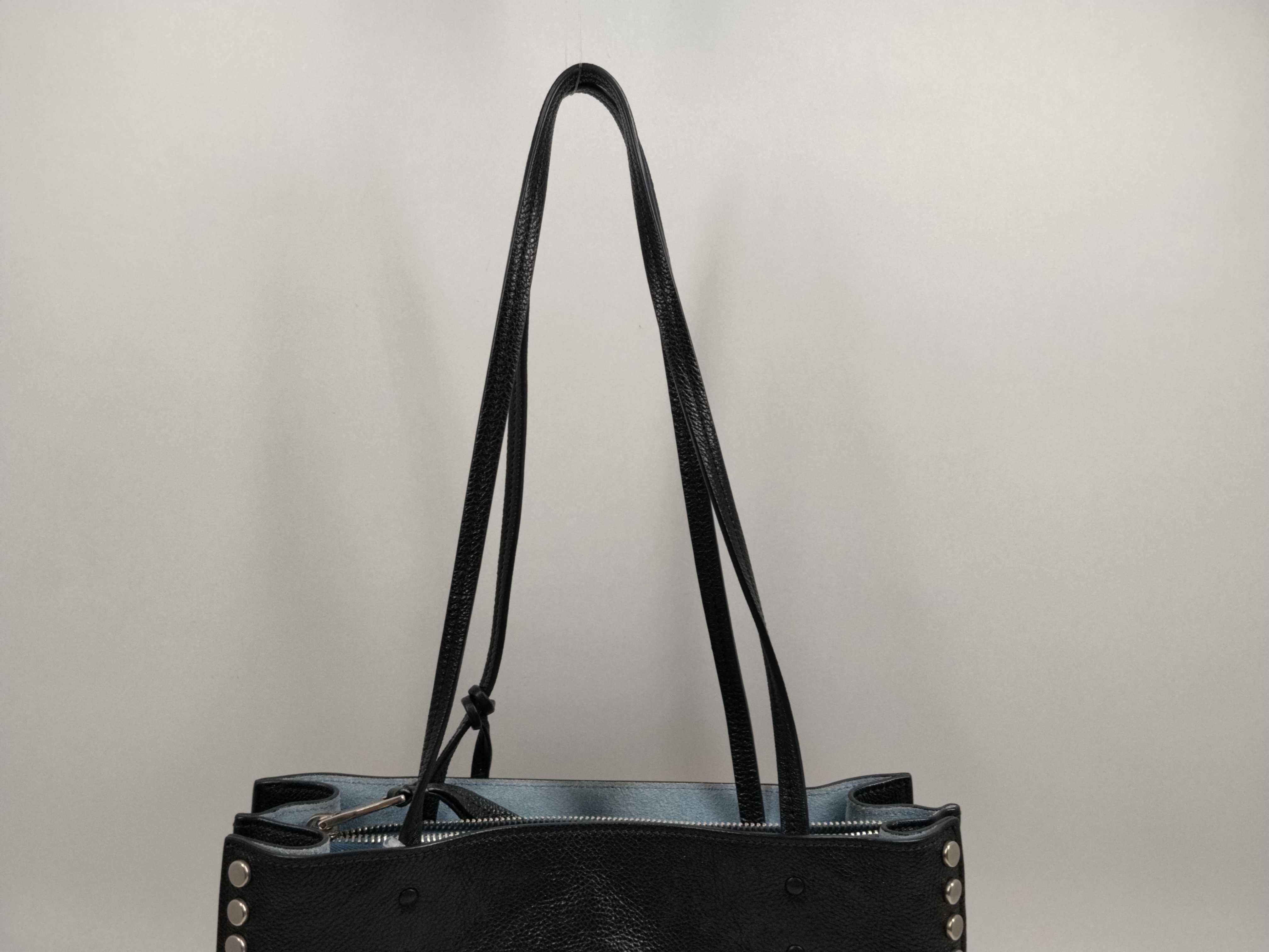 Etiquette Leather Tote Studded Tote Bag — view 4