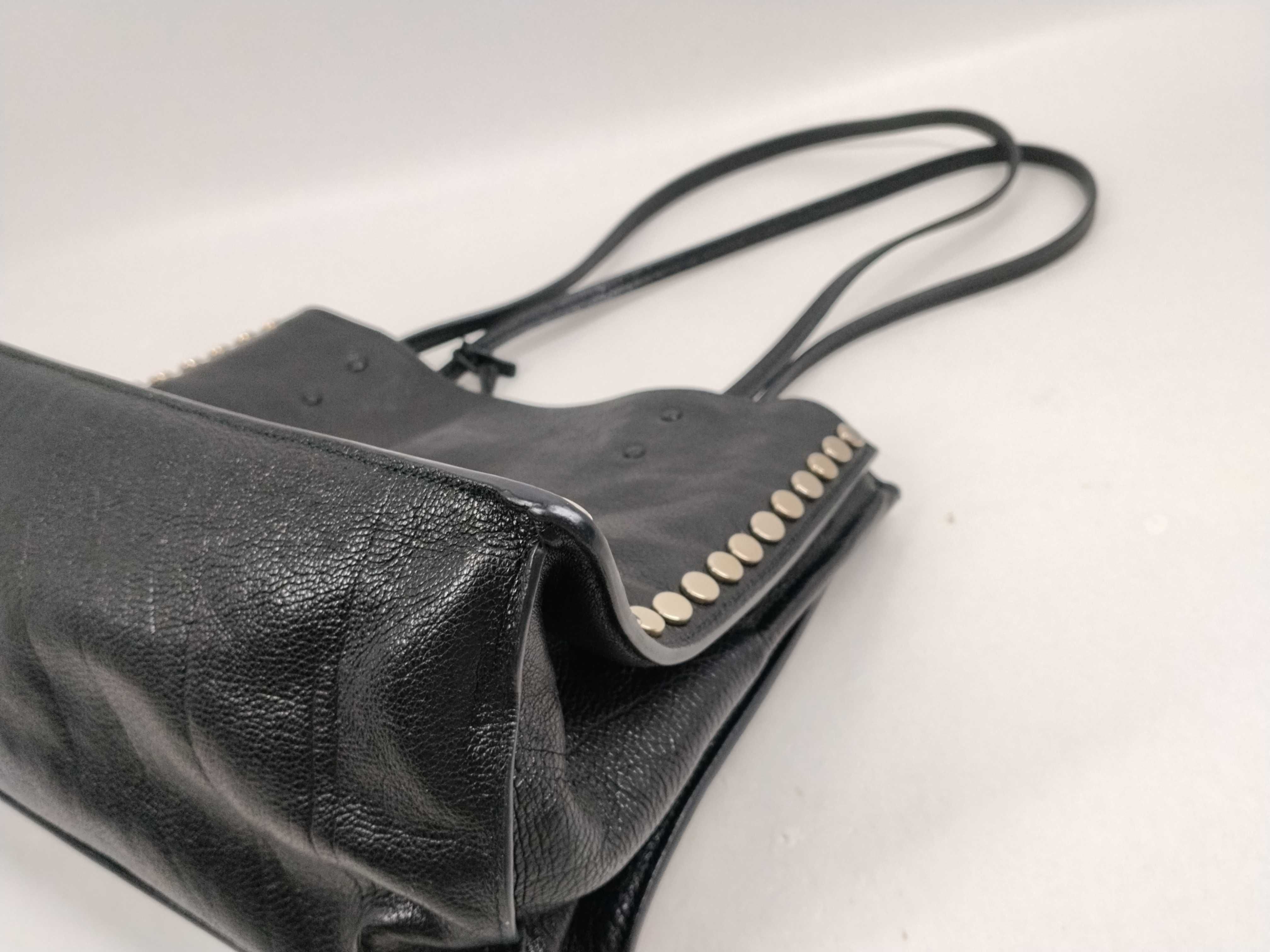 Etiquette Leather Tote Studded Tote Bag — view 6