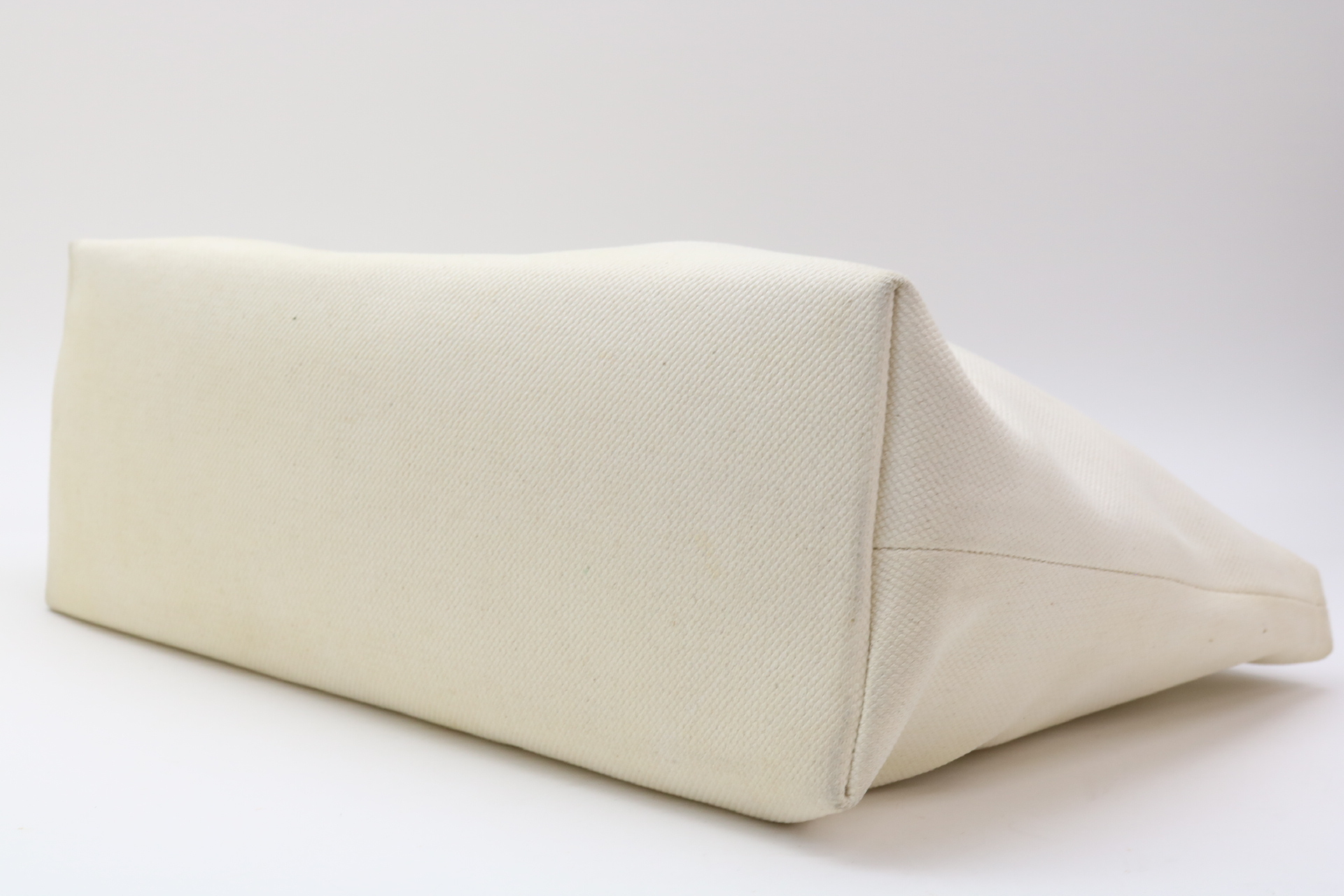 Canvas x Leather Horizontal Cabas Logo Tote Bag — view 5