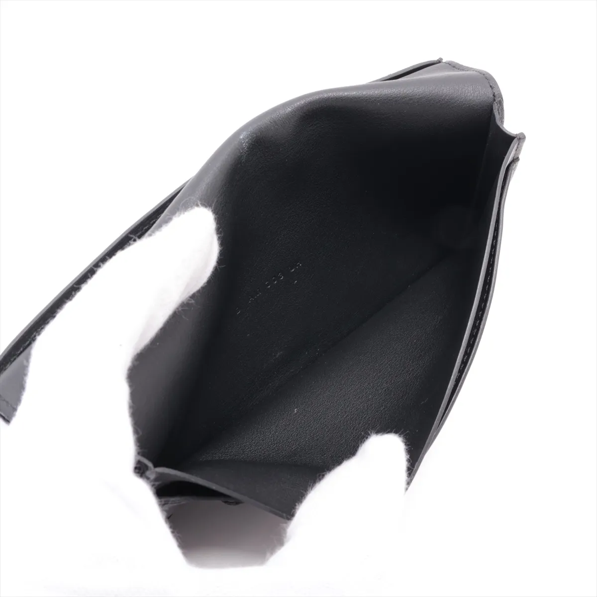 Citizen Twill Long Silk In Leather Long Wallet, Black, Silver Hardware, Condition B: 2023 — view 5