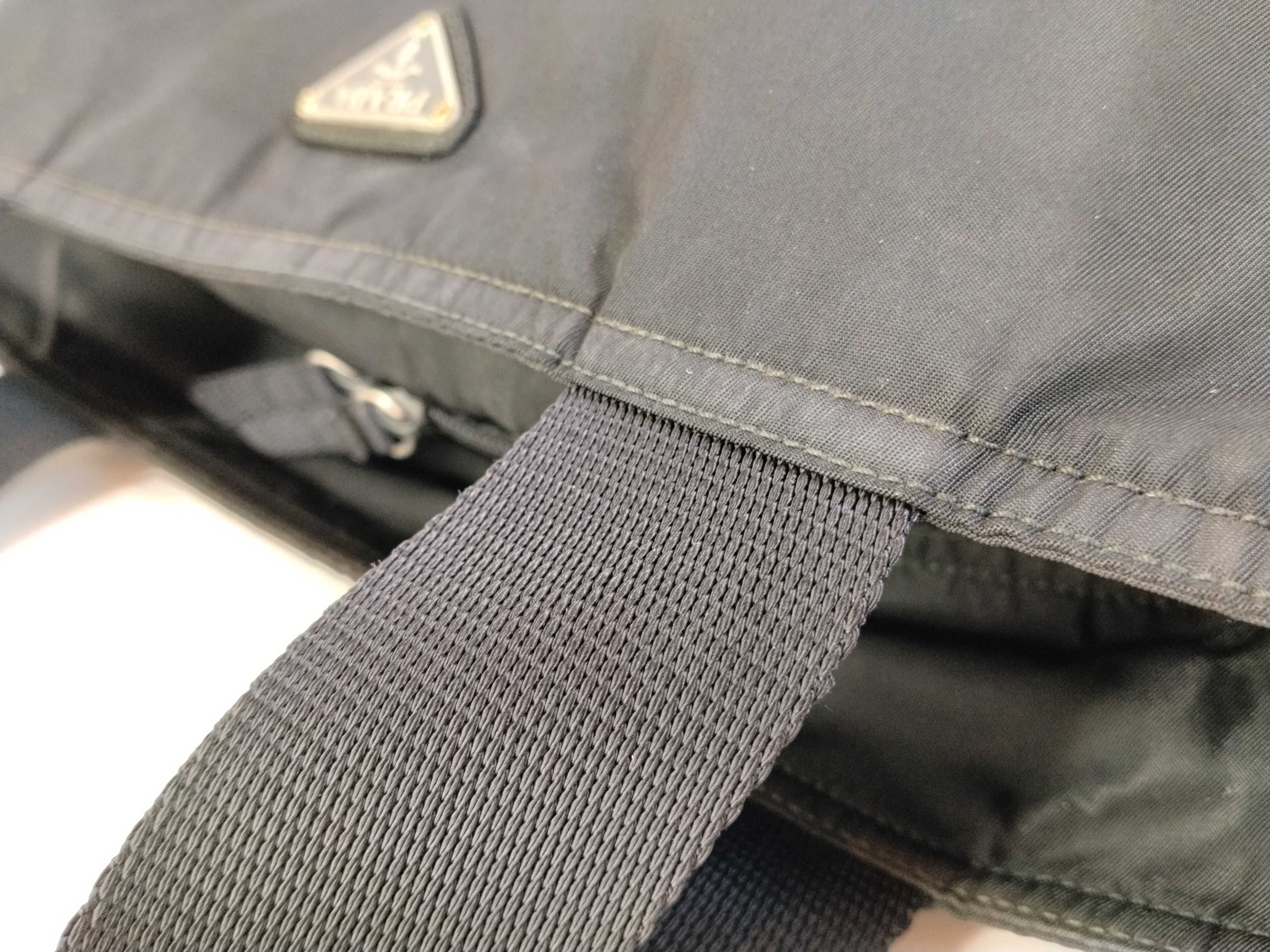 nylon tote bag, black nylon tote bag — view 5