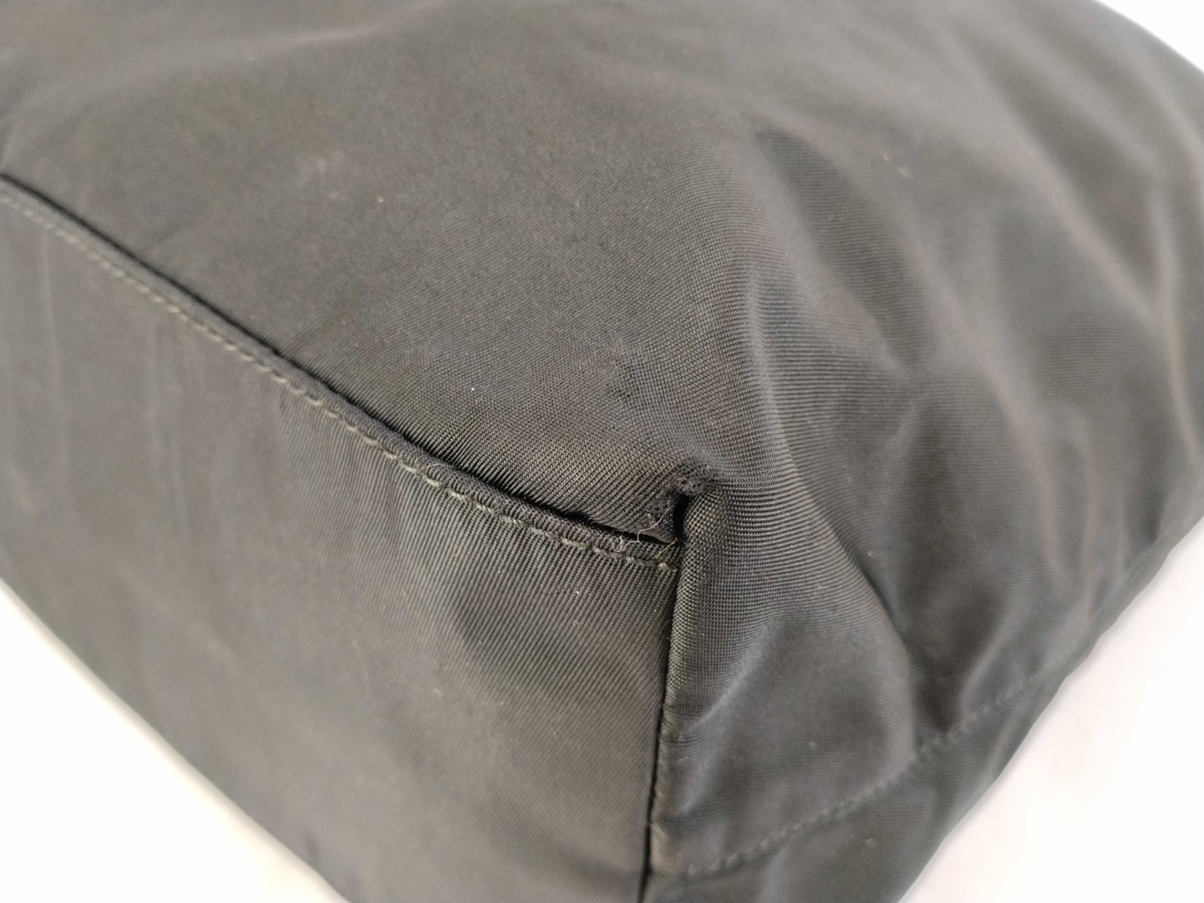 nylon tote bag, black nylon tote bag — view 6