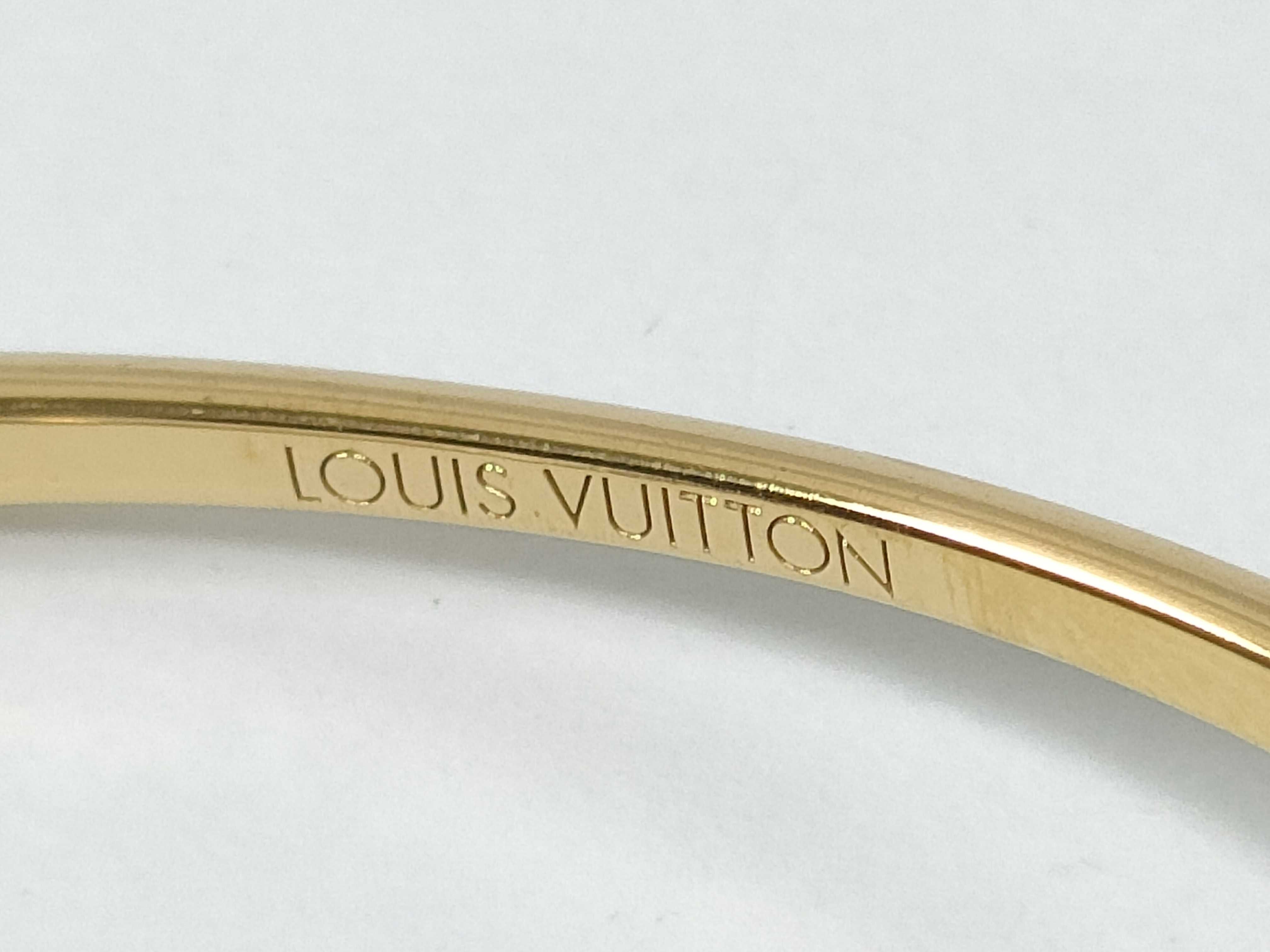 LV Rigid Louisette Bracelet/Bangle — view 3