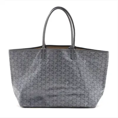 Saint Louis PM PVC x Leather Tote Bag Gray