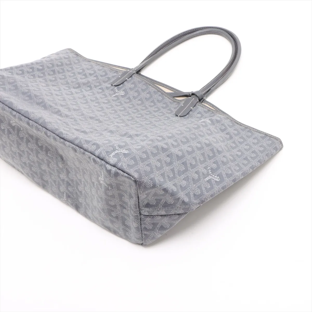 Saint Louis PM PVC x Leather Tote Bag Gray — view 3