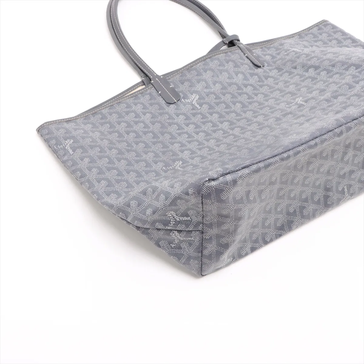 Saint Louis PM PVC x Leather Tote Bag Gray — view 4