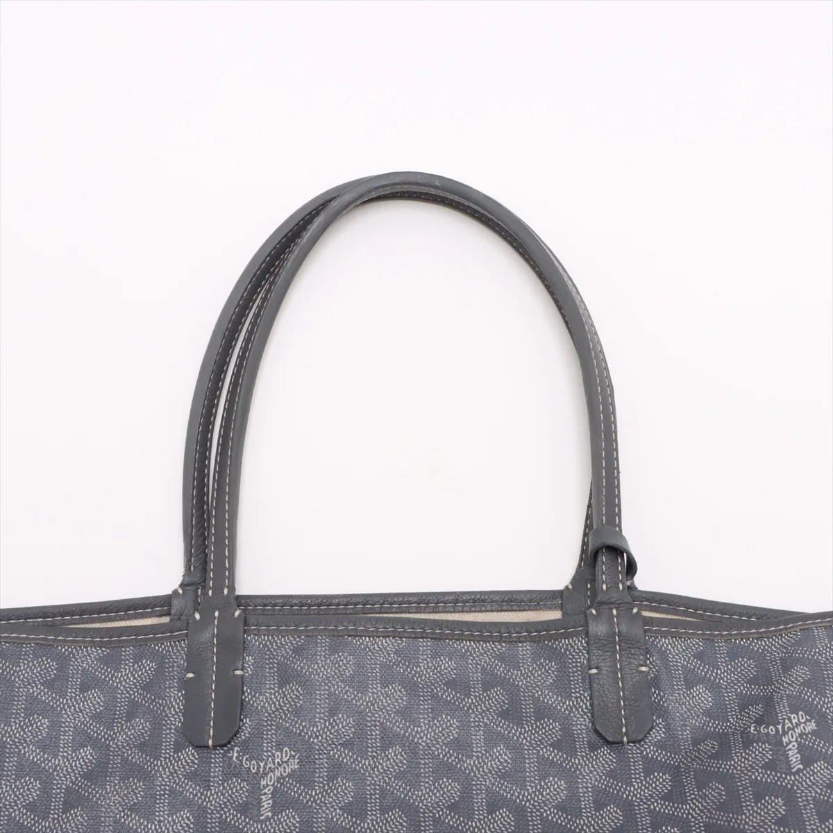 Saint Louis PM PVC x Leather Tote Bag Gray — view 6