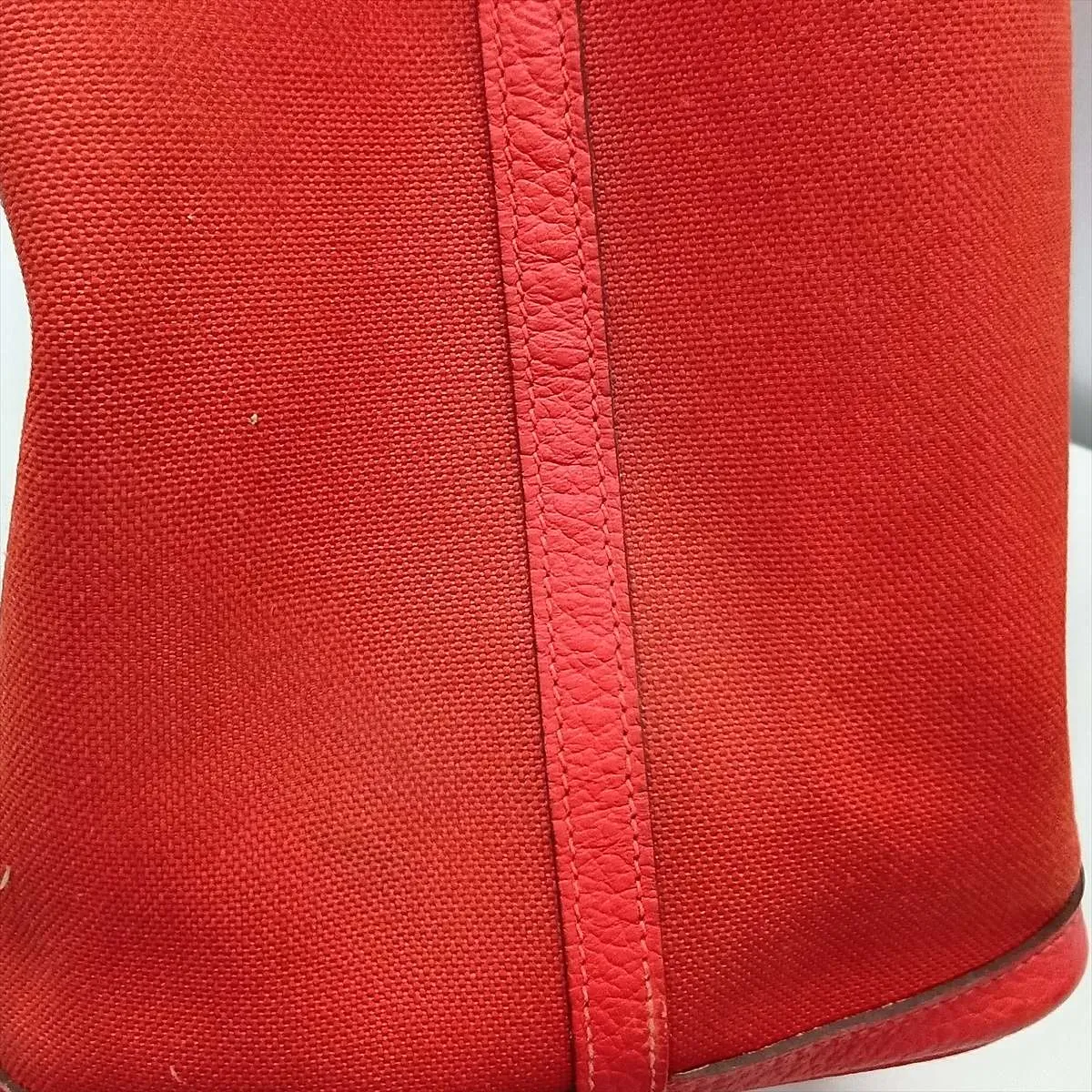 Garden Party 36 PM Toile Officier x Negonda Red Silver Hardware C: 2018 — view 14