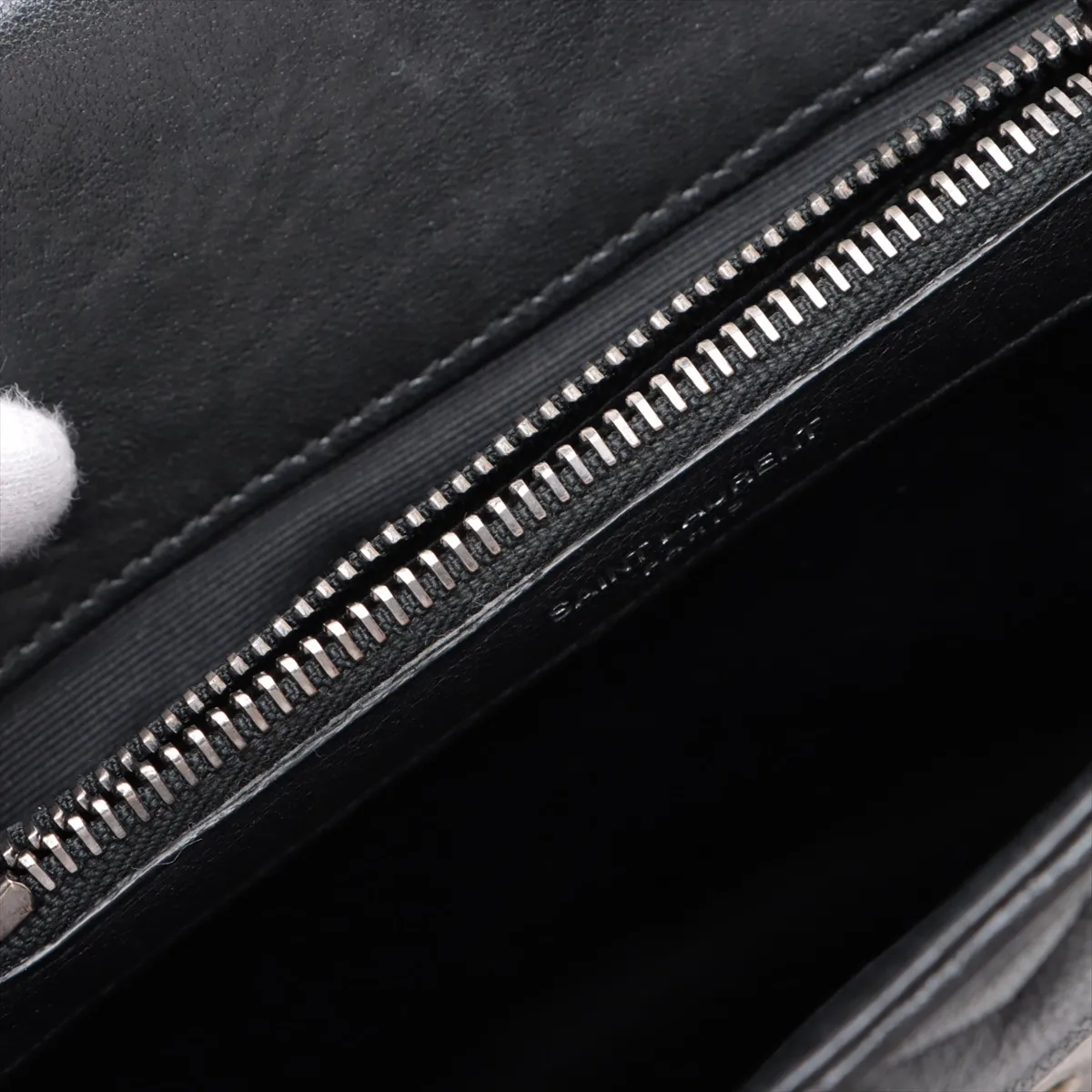 College Leather 2-Way Handbag, Black, 428056 — view 14