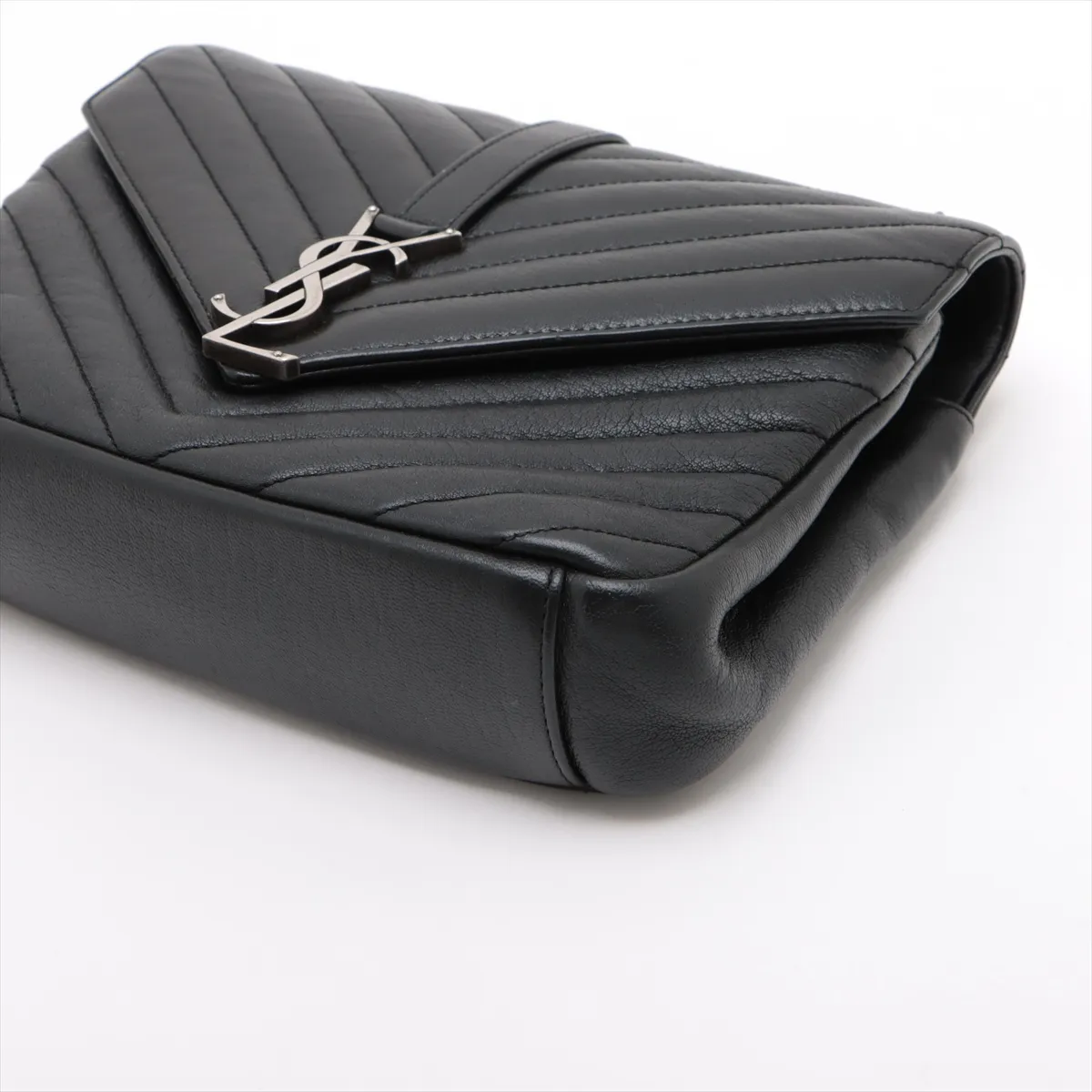 College Leather 2-Way Handbag, Black, 428056 — view 3