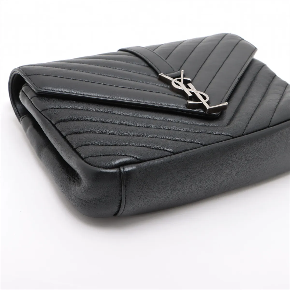 College Leather 2-Way Handbag, Black, 428056 — view 4