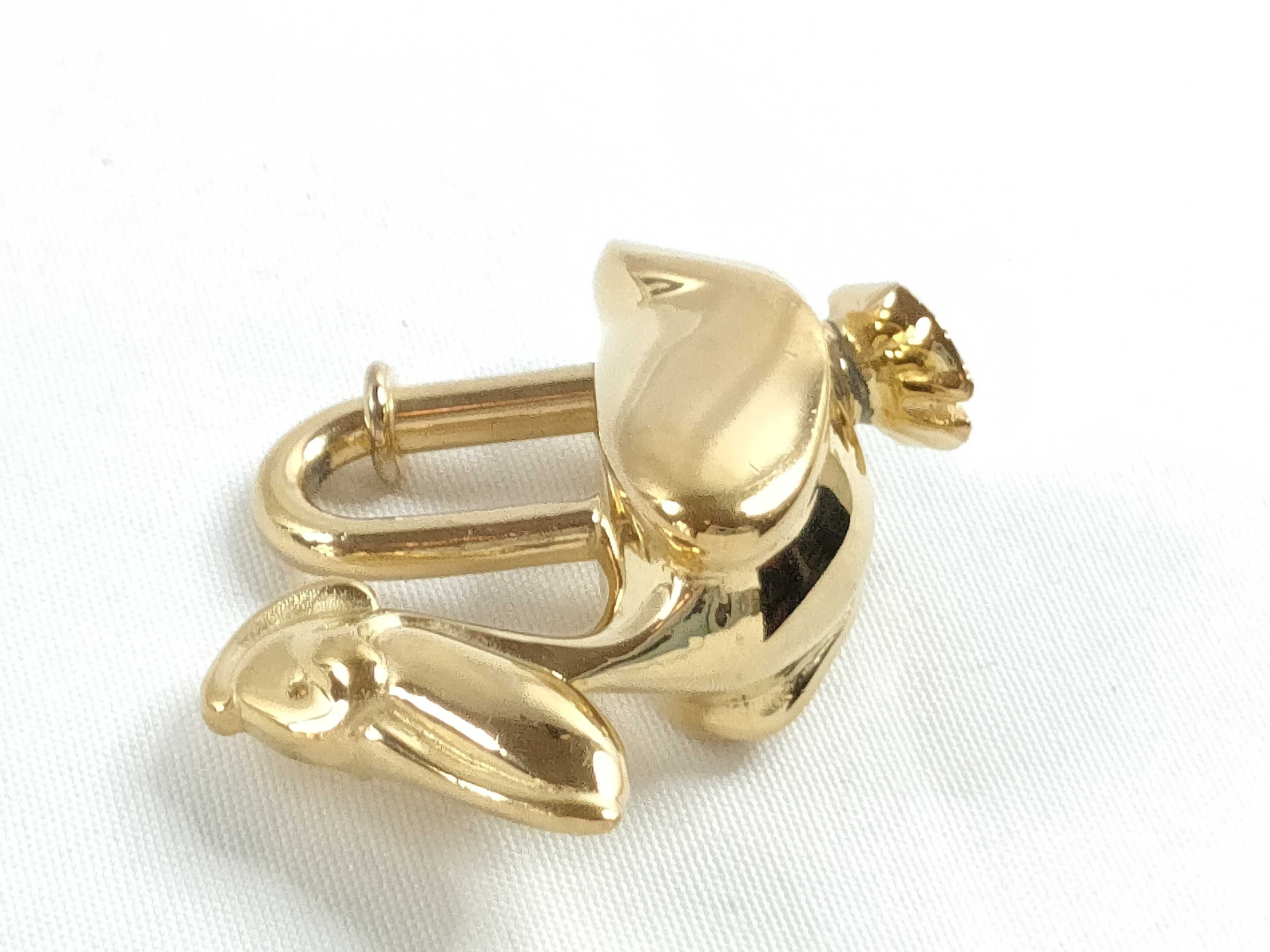 Pelican Gold Padlock Charm — view 6